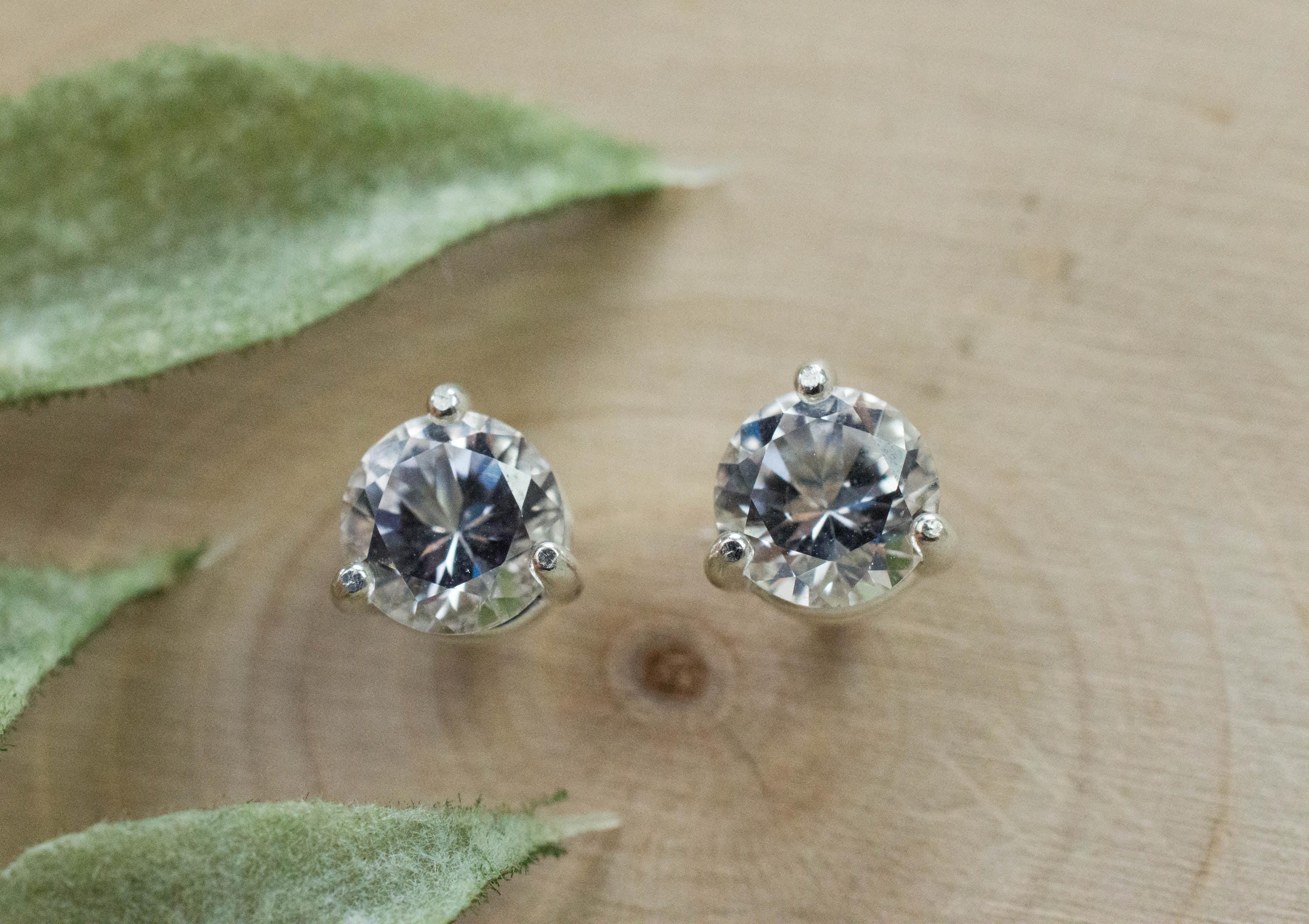 Danburite Earrings; Natural Untreated Mexico Danburite; 1.550cts - Mark Oliver Gems