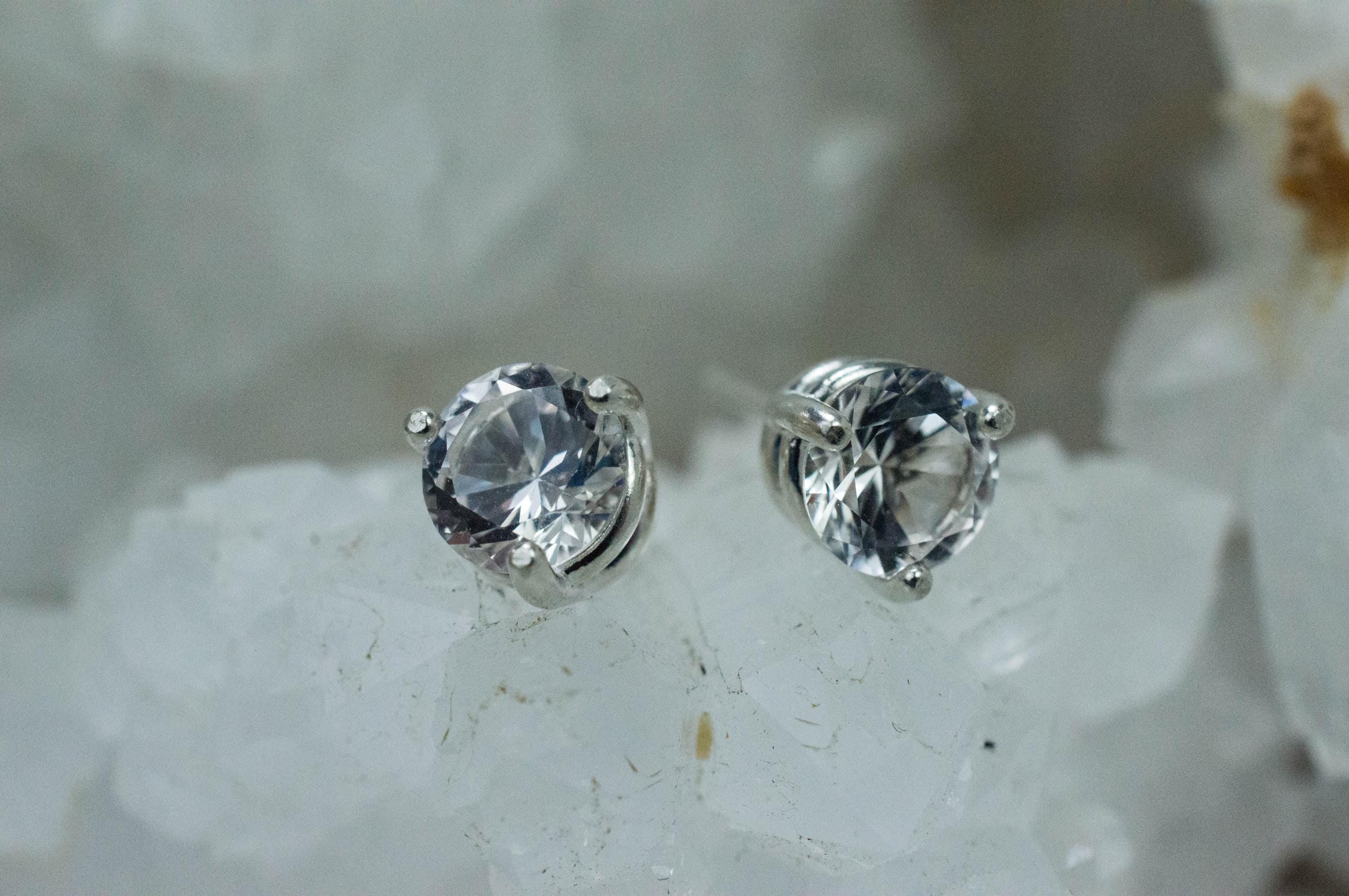 Danburite Earrings; Natural Untreated Mexico Danburite; 1.550cts - Mark Oliver Gems