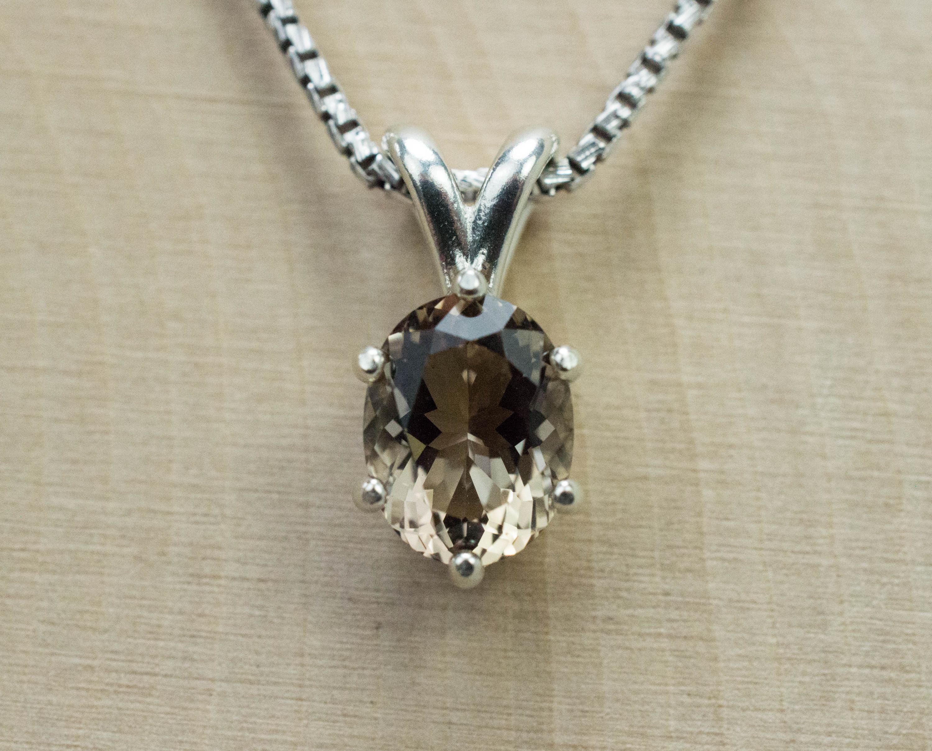 Smoky Quartz Pendant; Natural Untreated USA Smokey Quartz; 1.700cts - Mark Oliver Gems