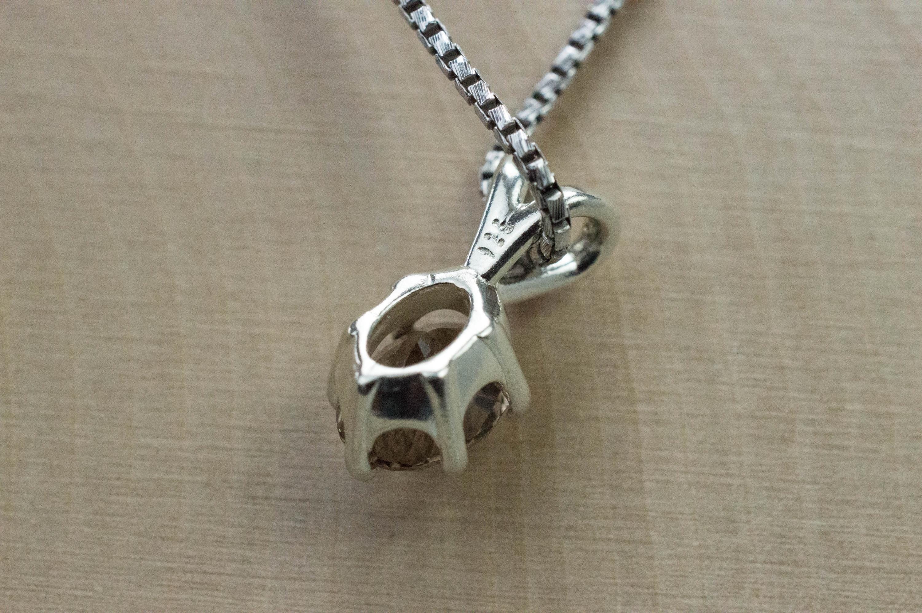 Smoky Quartz Pendant; Natural Untreated USA Smokey Quartz; 1.700cts - Mark Oliver Gems