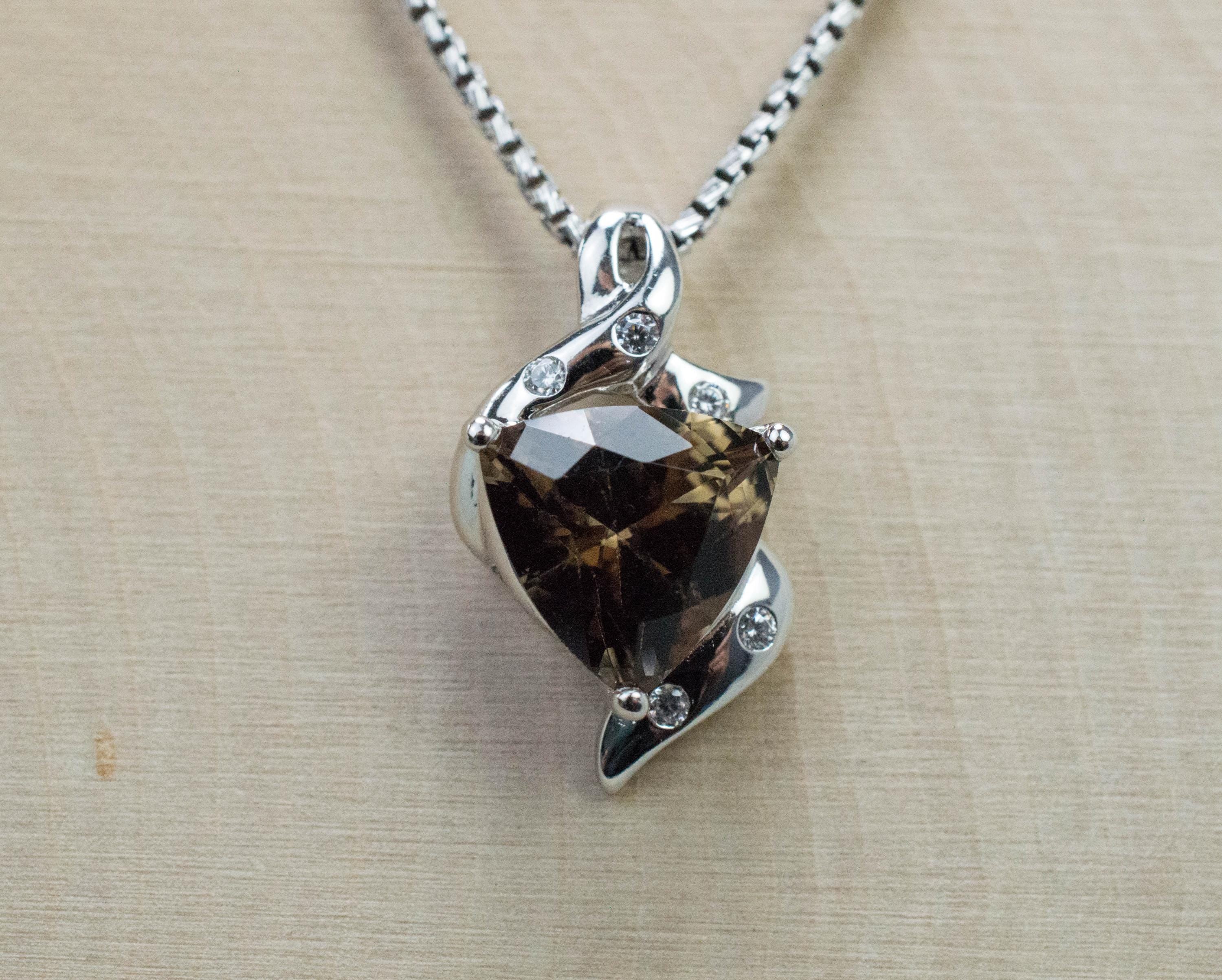 Smoky Quartz Pendant; Natural Untreated USA Smokey Quartz; 2.750cts - Mark Oliver Gems