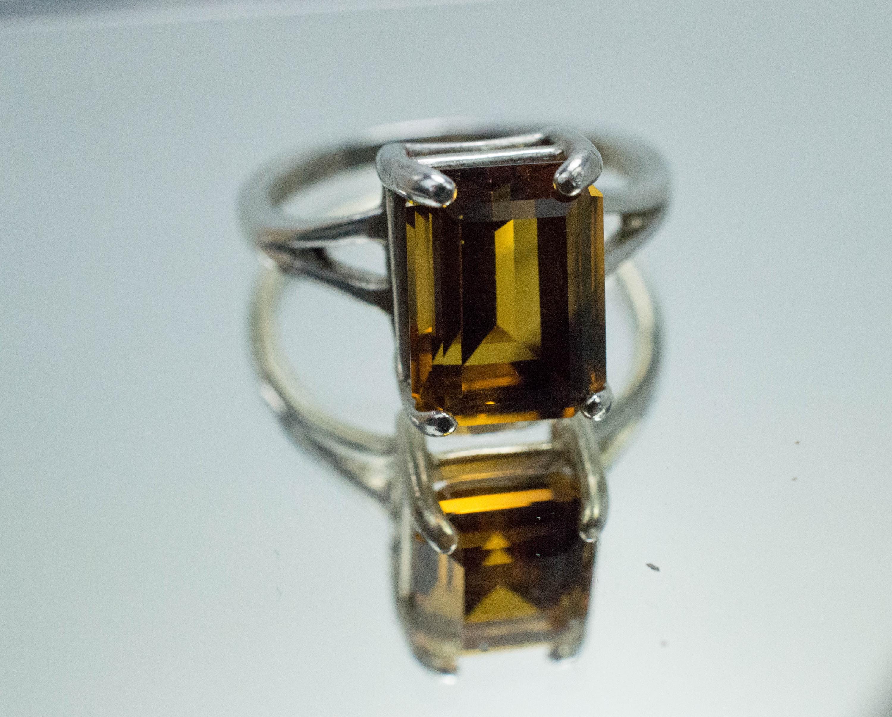 Smoky Quartz Ring, Natural Untreated Congo Smokey Quartz; 3.635cts - Mark Oliver Gems