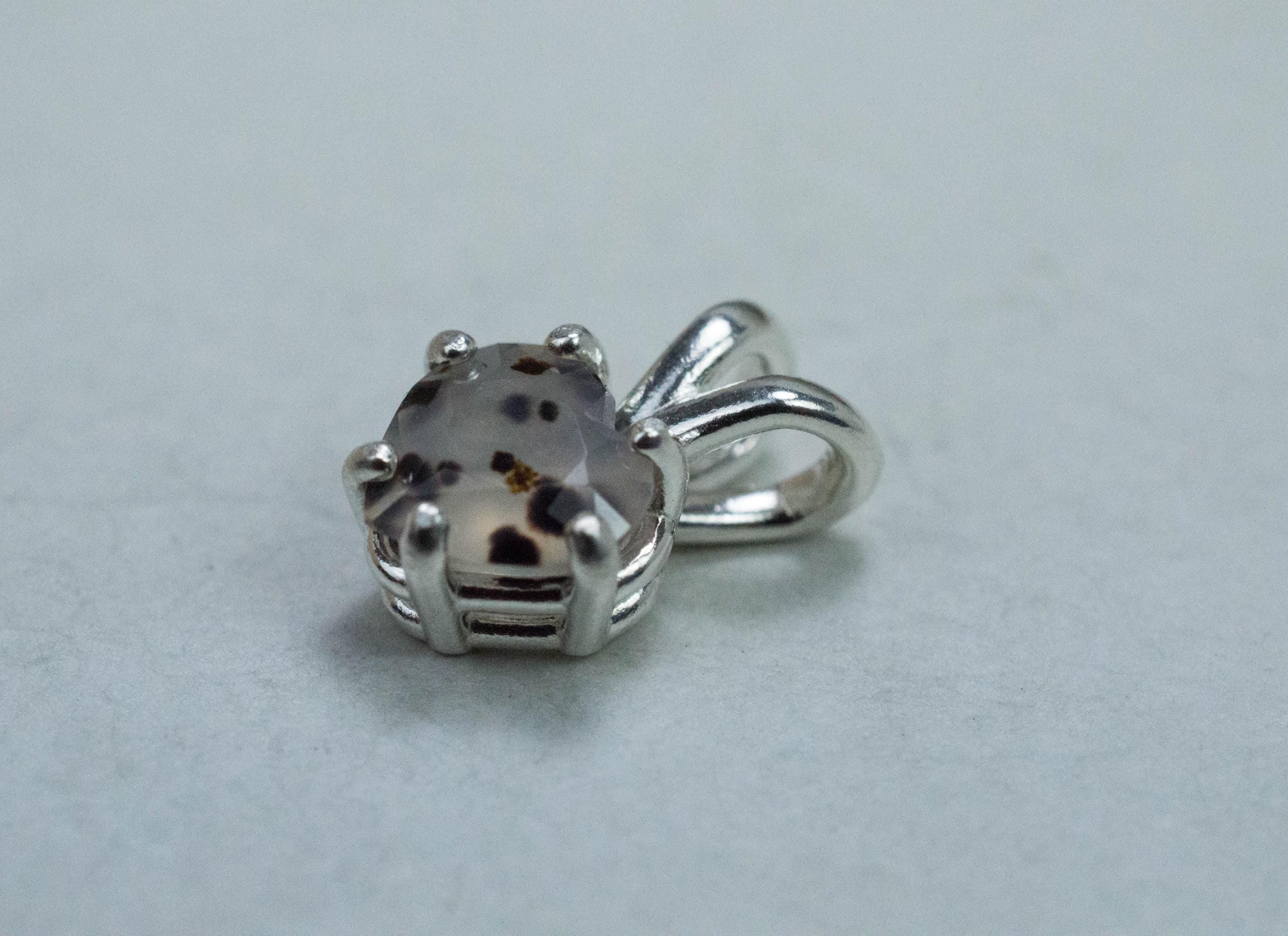 Montana Moss Agate Pendant, Natural Untreated USA Agate; 0.795cts - Mark Oliver Gems