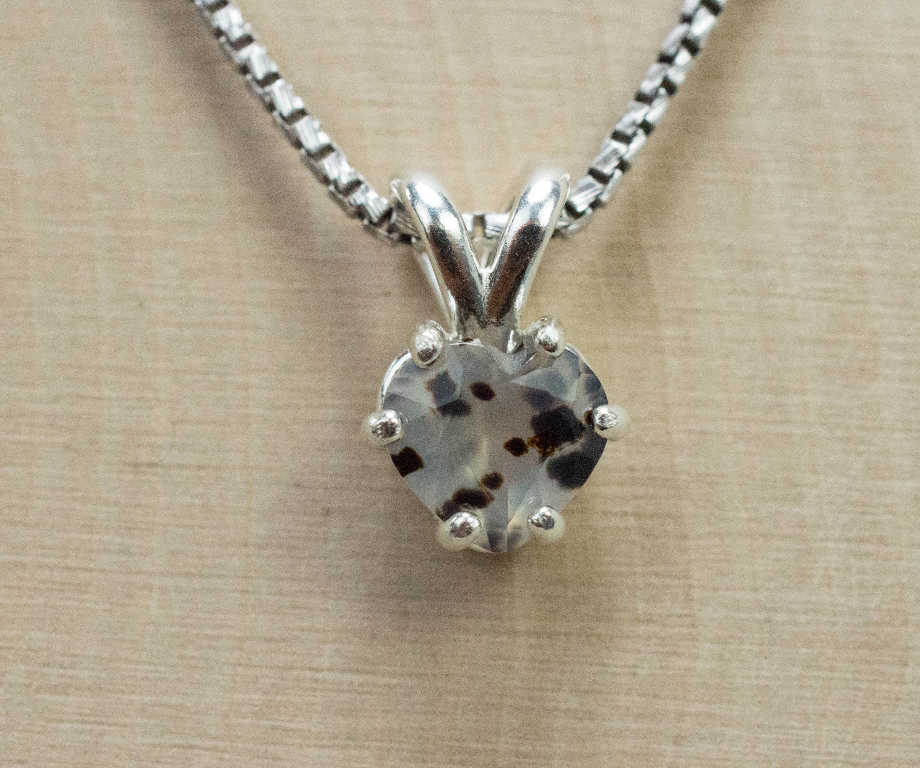 Montana Moss Agate Pendant, Natural Untreated USA Agate; 0.795cts - Mark Oliver Gems