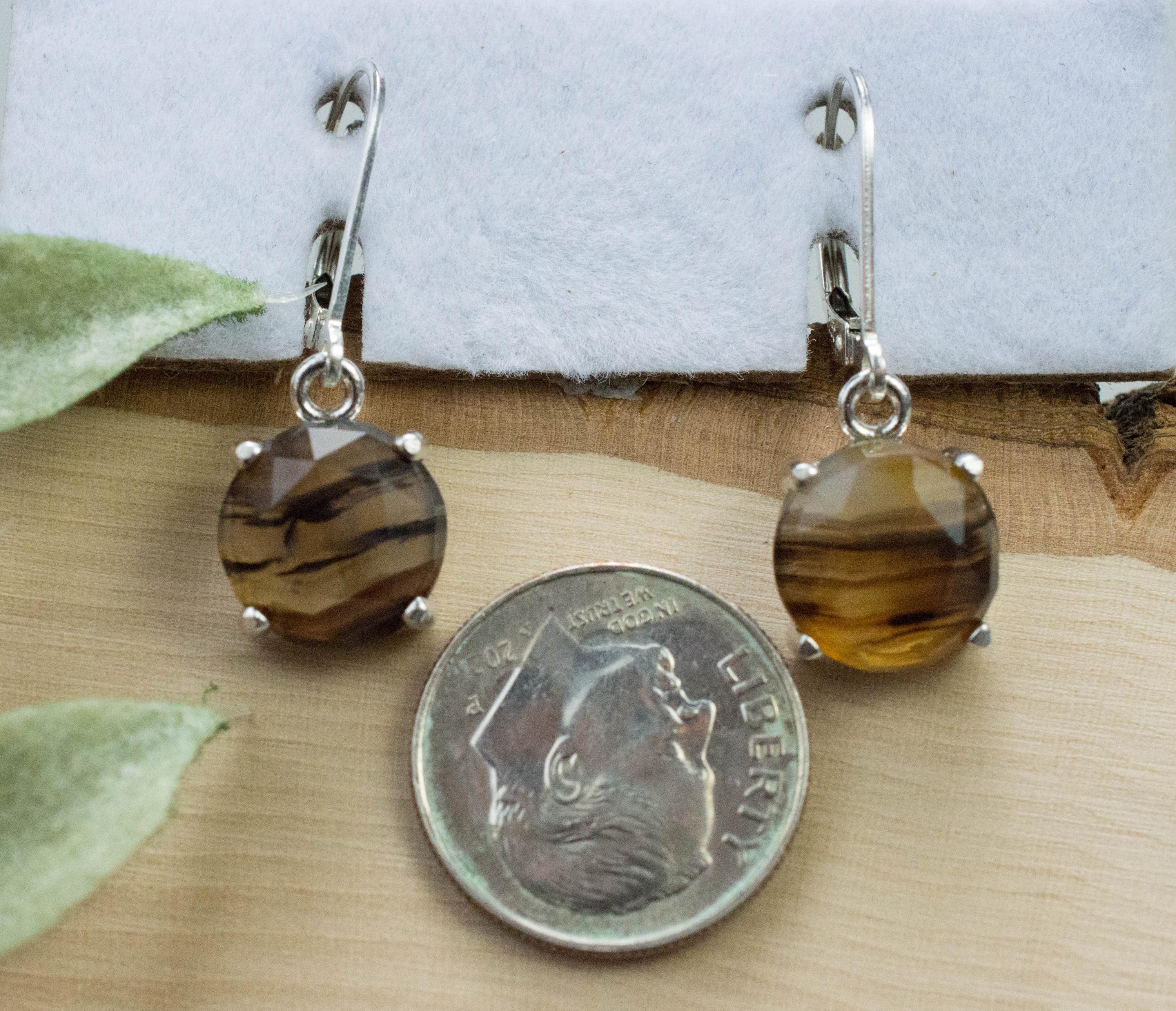 Montana Moss Agate Earrings, Natural Untreated USA Agate; 6.230cts - Mark Oliver Gems
