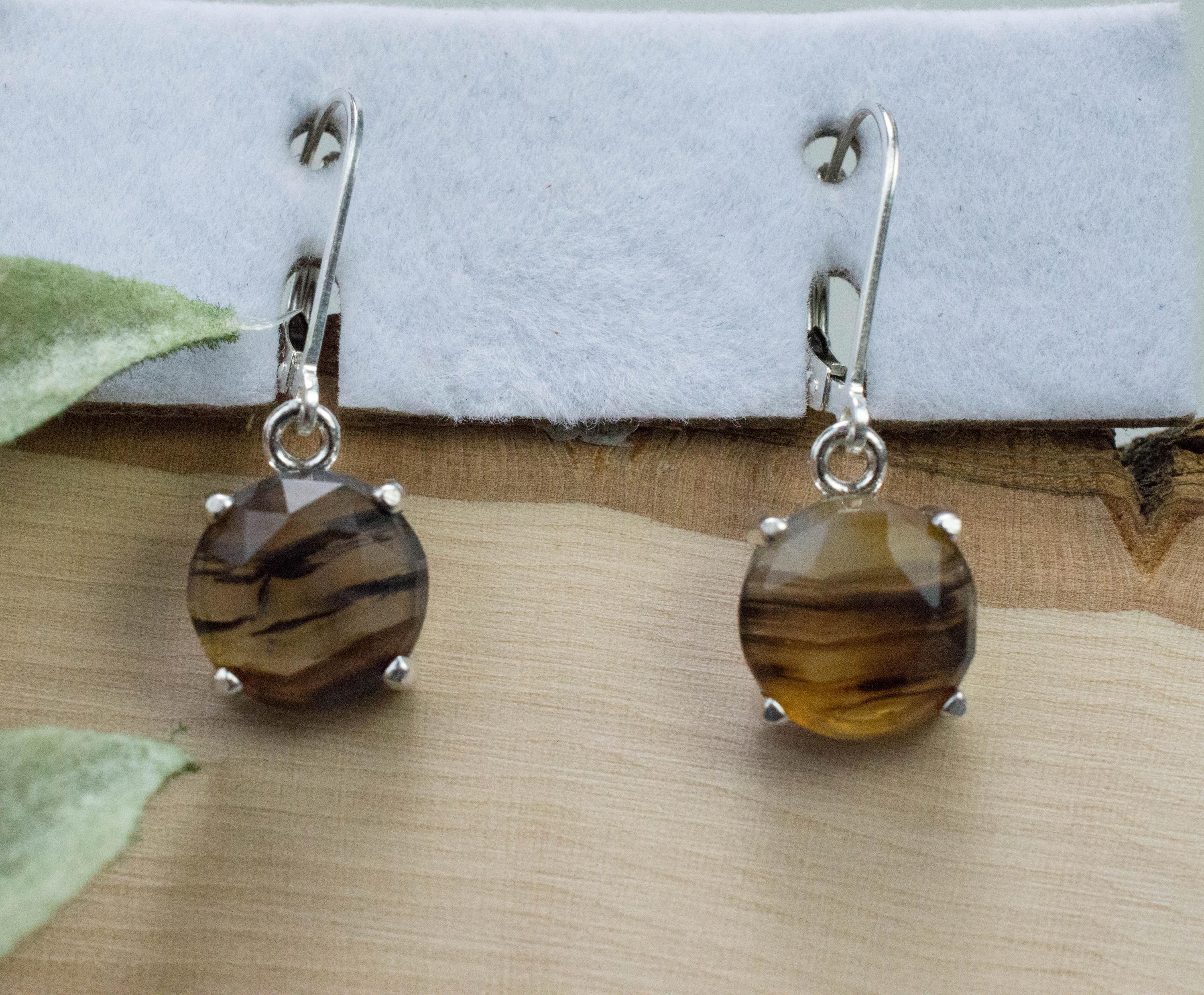 Montana Moss Agate Earrings, Natural Untreated USA Agate; 6.230cts - Mark Oliver Gems