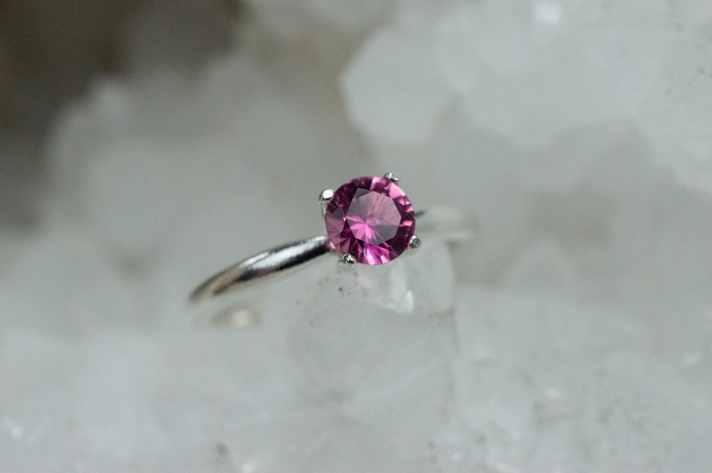 Pink Tourmaline Ring, Natural Untreated San Diego Tourmaline; 0.475cts - Mark Oliver Gems