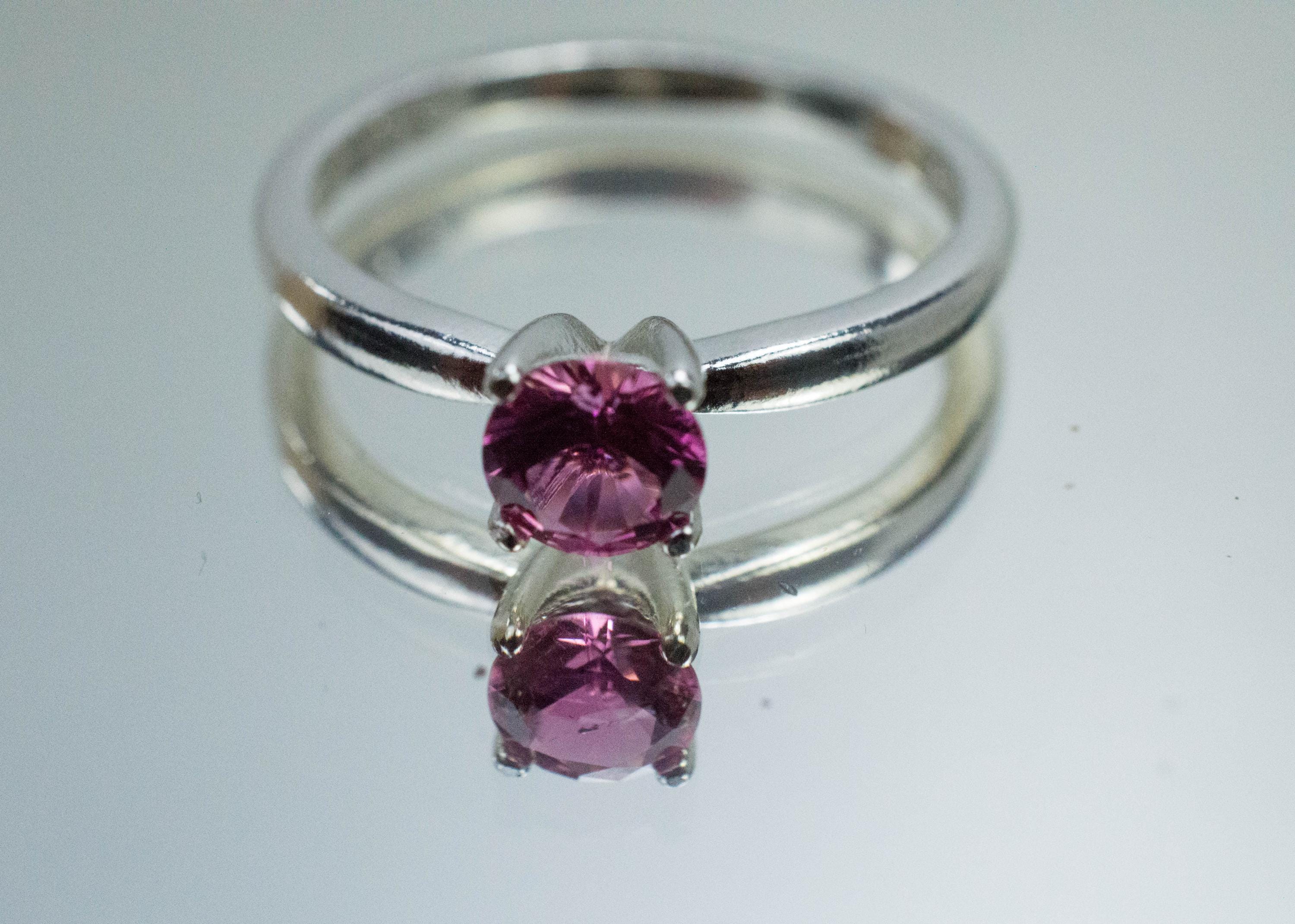 Pink Tourmaline Ring, Natural Untreated San Diego Tourmaline; 0.475cts - Mark Oliver Gems