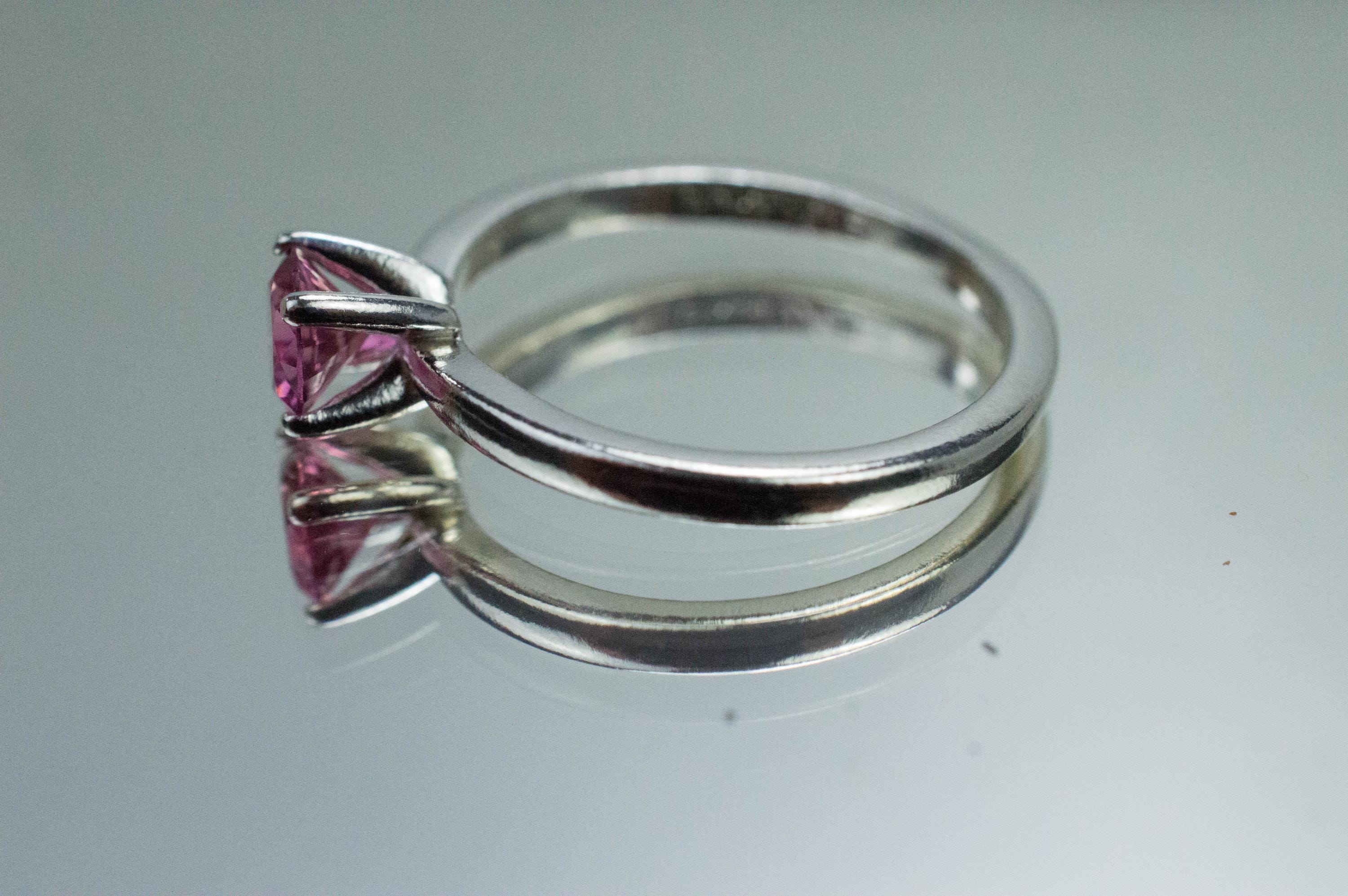 Pink Tourmaline Ring, Natural Untreated San Diego Tourmaline; 0.475cts - Mark Oliver Gems