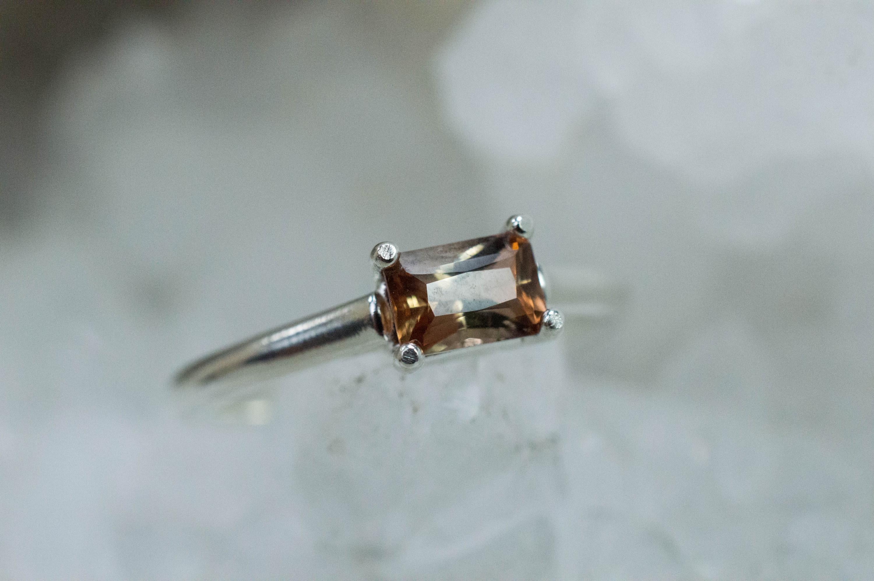 Andalusite Ring; Natural Untreated Brazil Andalusite; 0.575cts - Mark Oliver Gems