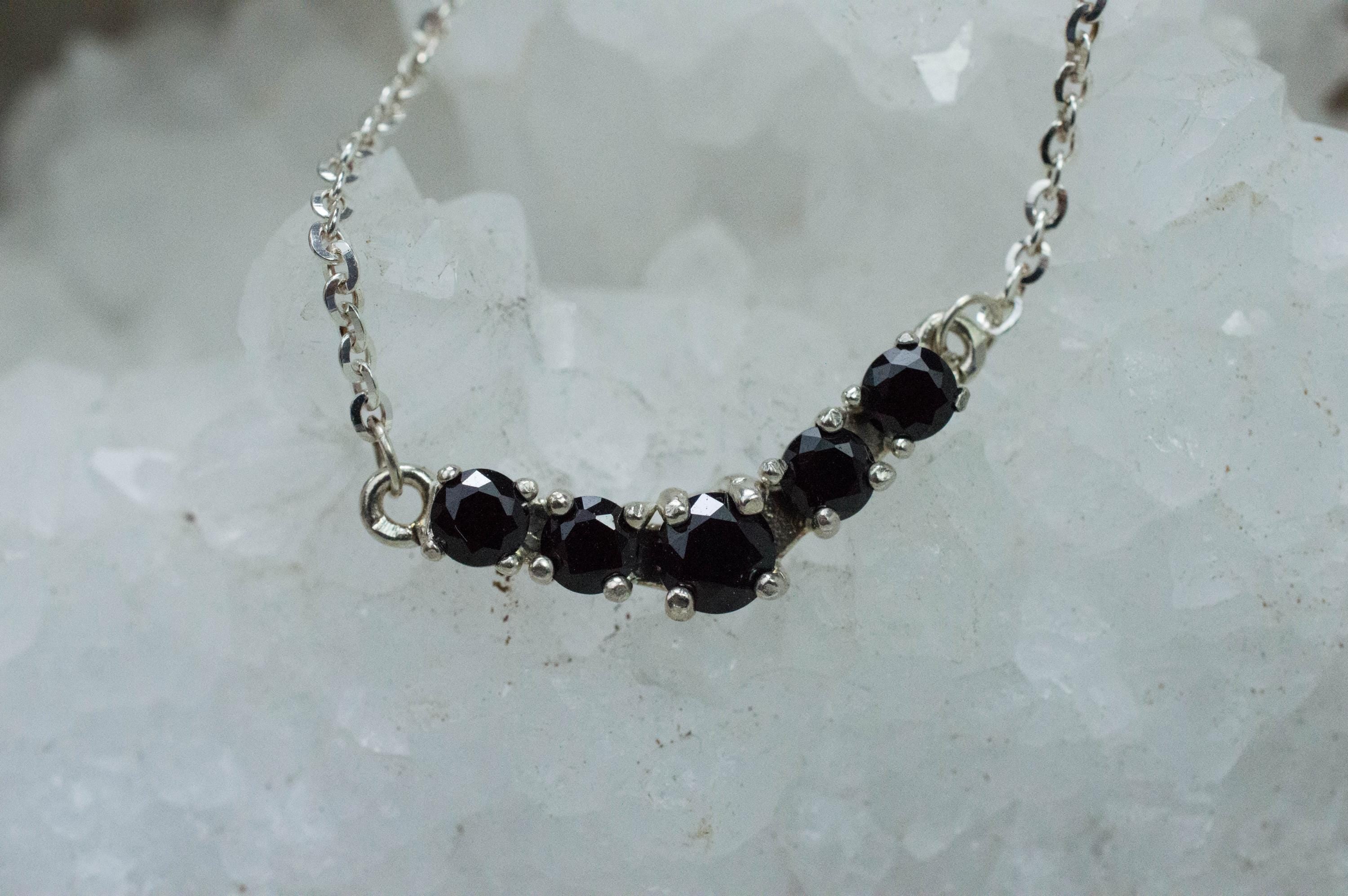 Black Spinel Pendant; Natural Untreated Thailand Spinel; 1.745cts - Mark Oliver Gems