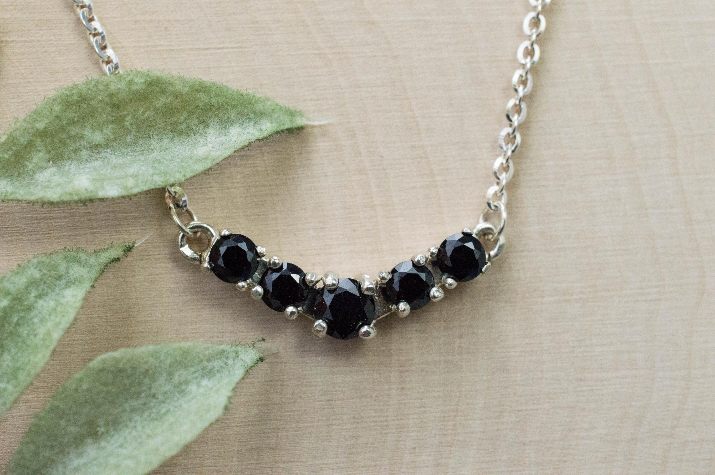 Black Spinel Pendant; Natural Untreated Thailand Spinel; 1.745cts - Mark Oliver Gems
