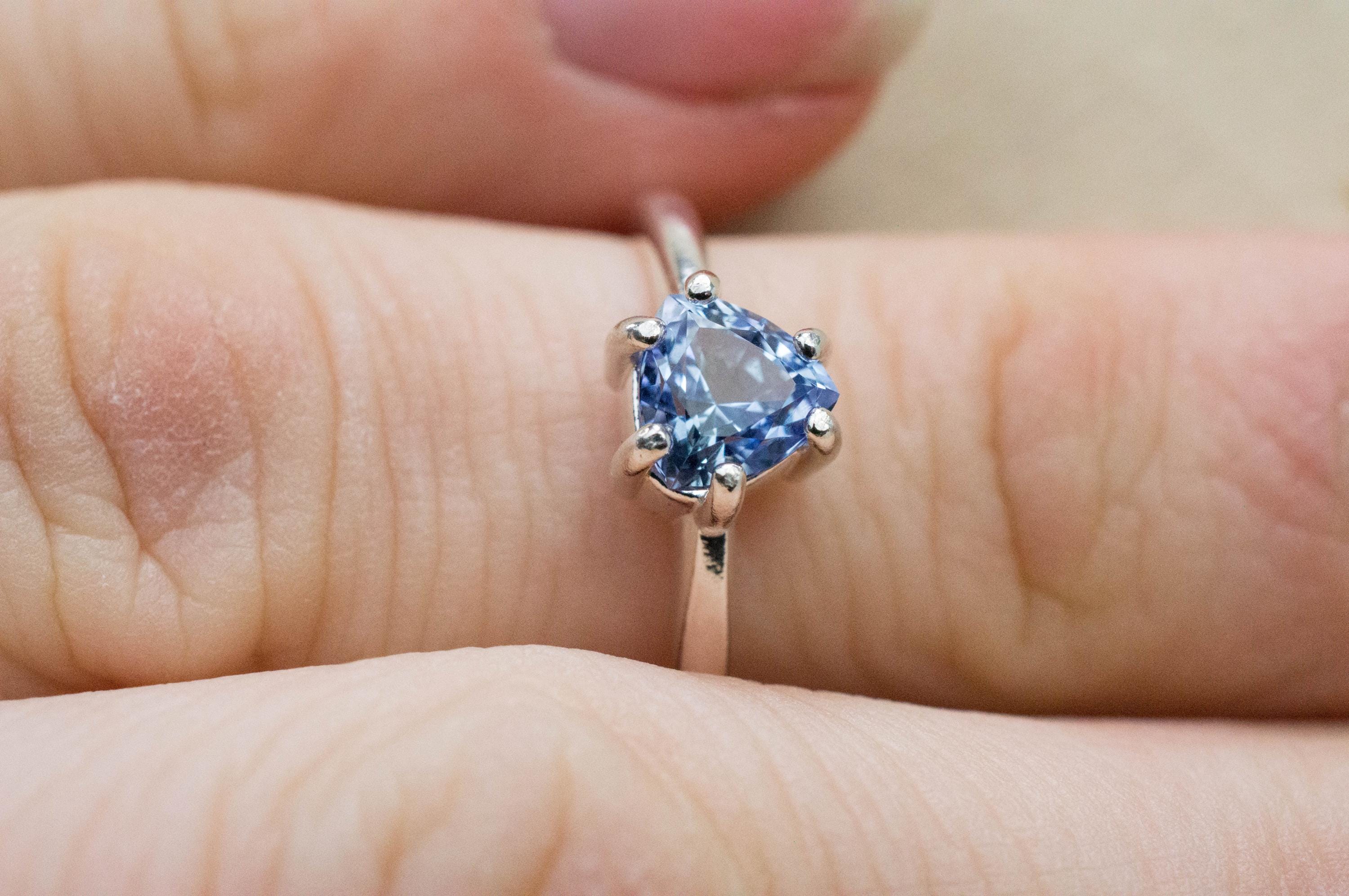 Tanzanite Ring; Natural Untreated Tanzania Tanzanite; 1.030cts - Mark Oliver Gems