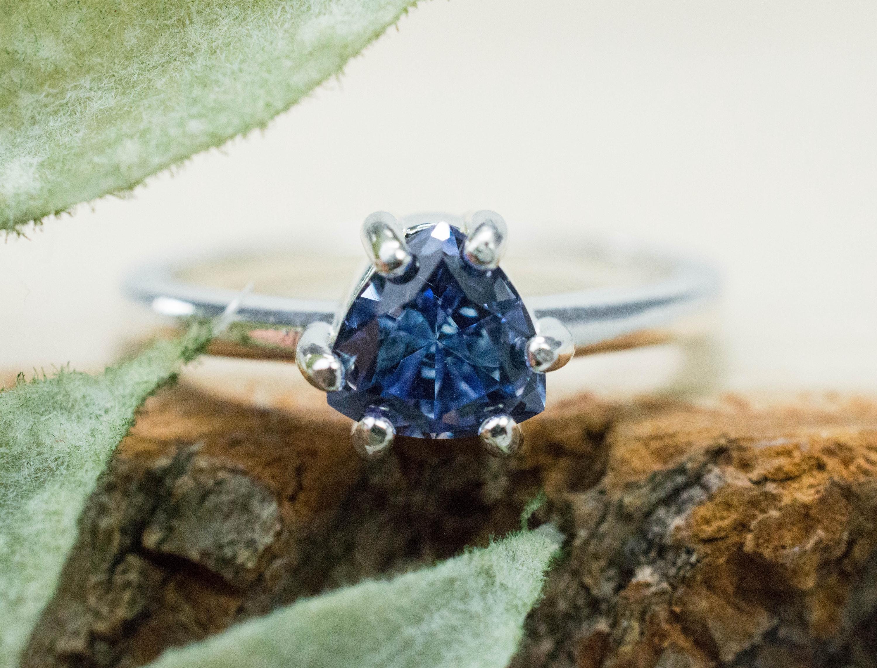 Tanzanite Ring; Natural Untreated Tanzania Tanzanite; 1.030cts - Mark Oliver Gems