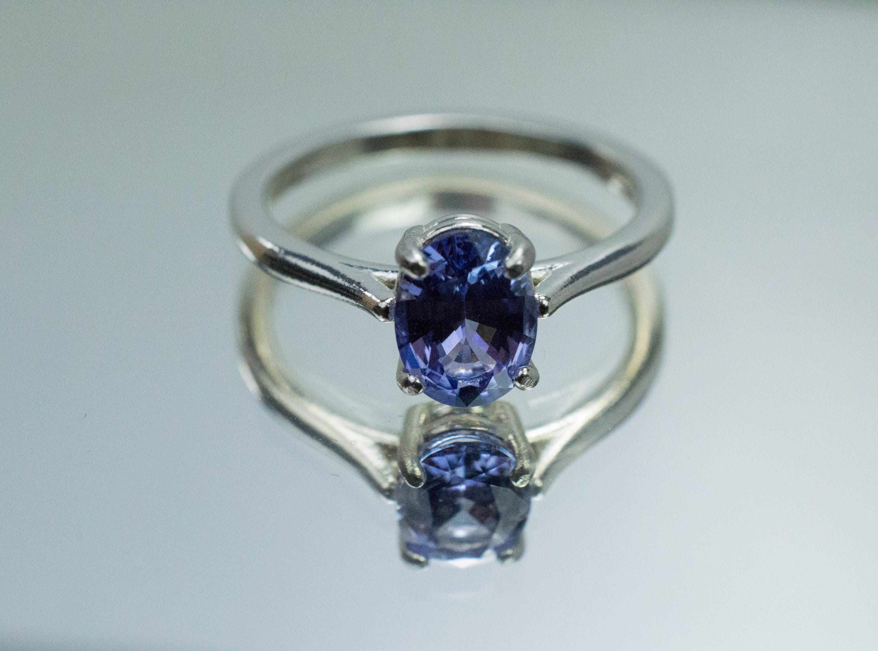 Tanzanite Ring; Natural Tanzania Tanzanite; 1.120cts - Mark Oliver Gems