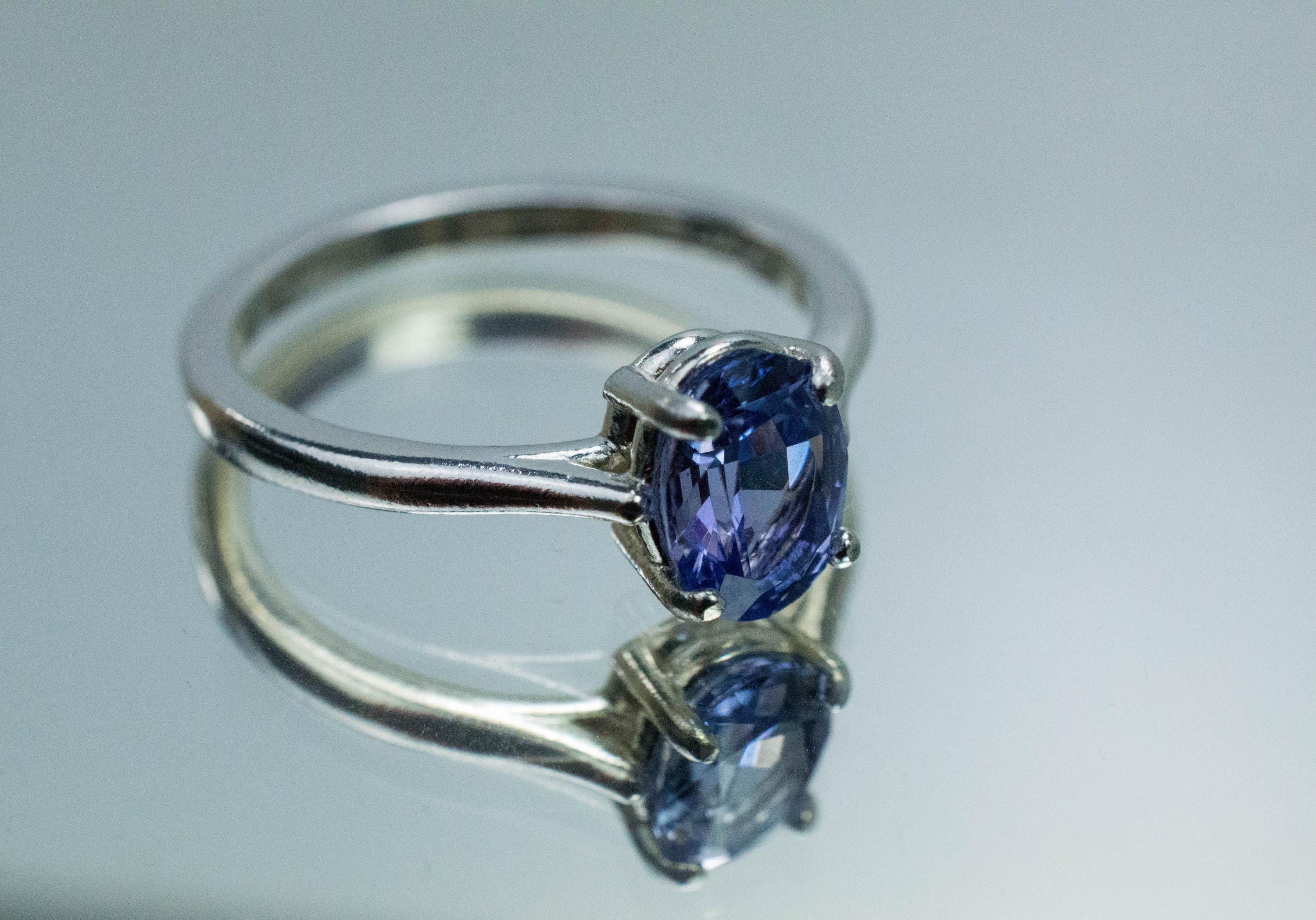 Tanzanite Ring; Natural Tanzania Tanzanite; 1.120cts - Mark Oliver Gems