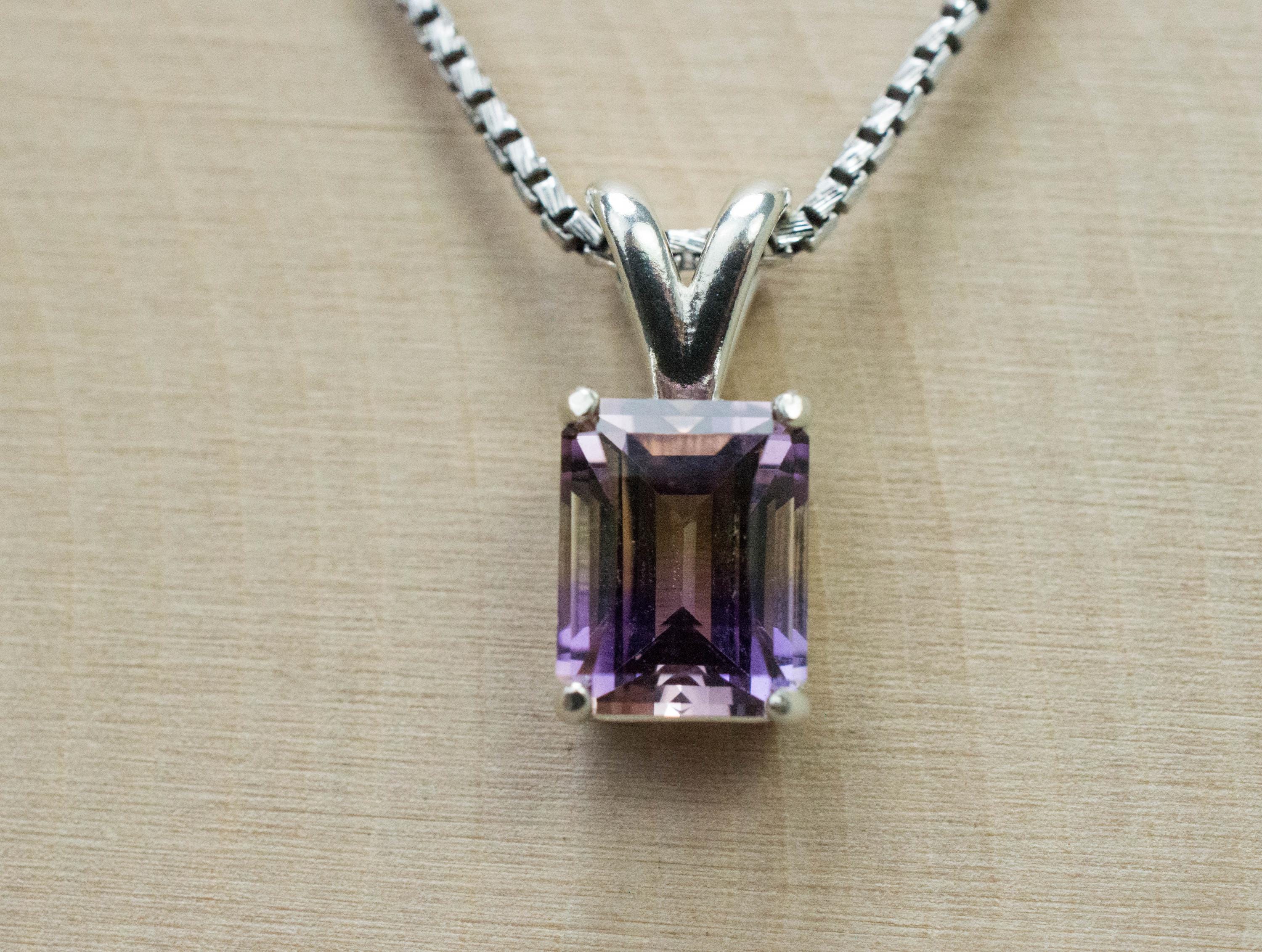 Ametrine Pendant; Natural Untreated Bolivia Ametrine; 2.065cts - Mark Oliver Gems