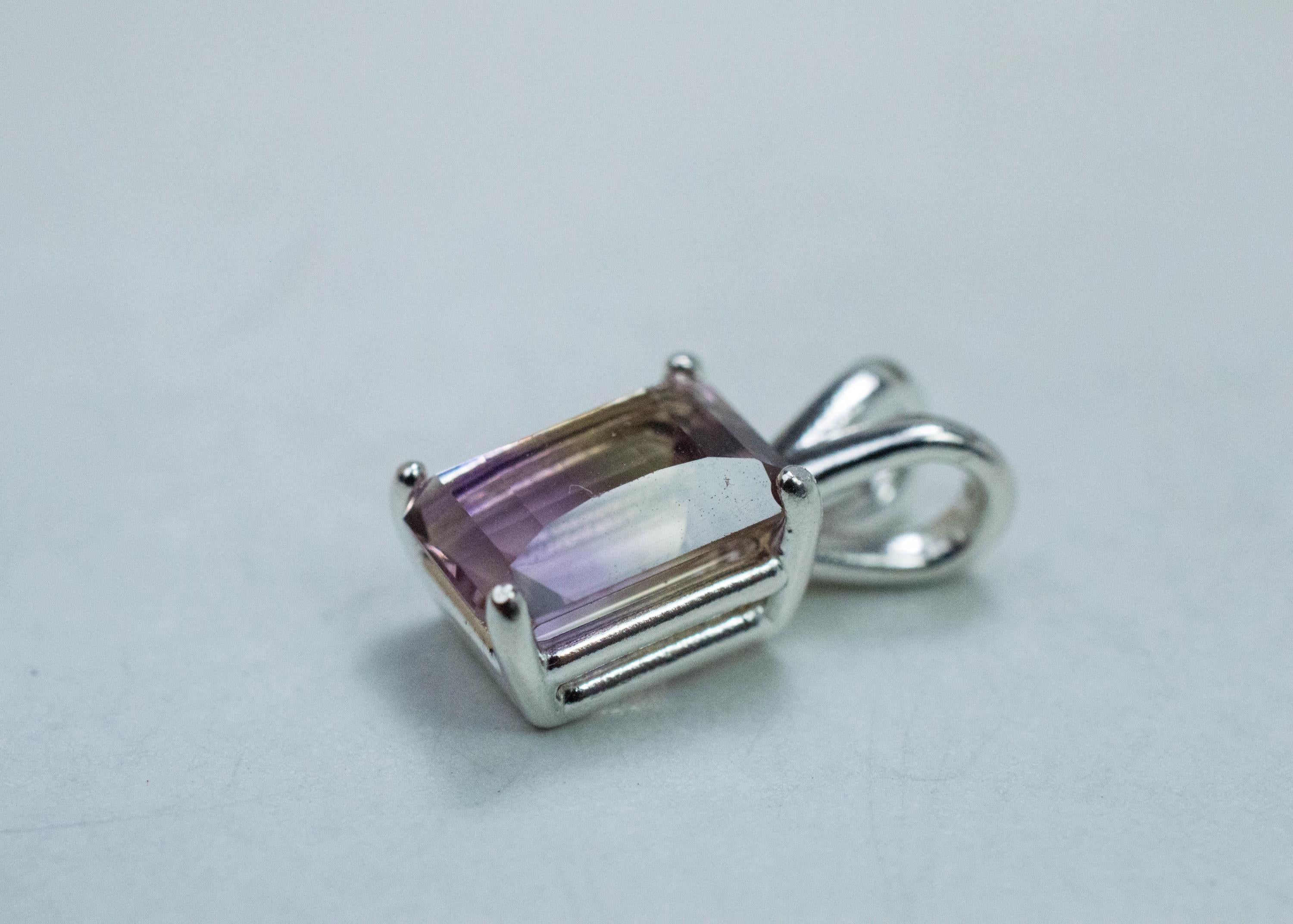 Ametrine Pendant; Natural Untreated Bolivia Ametrine; 2.130cts - Mark Oliver Gems