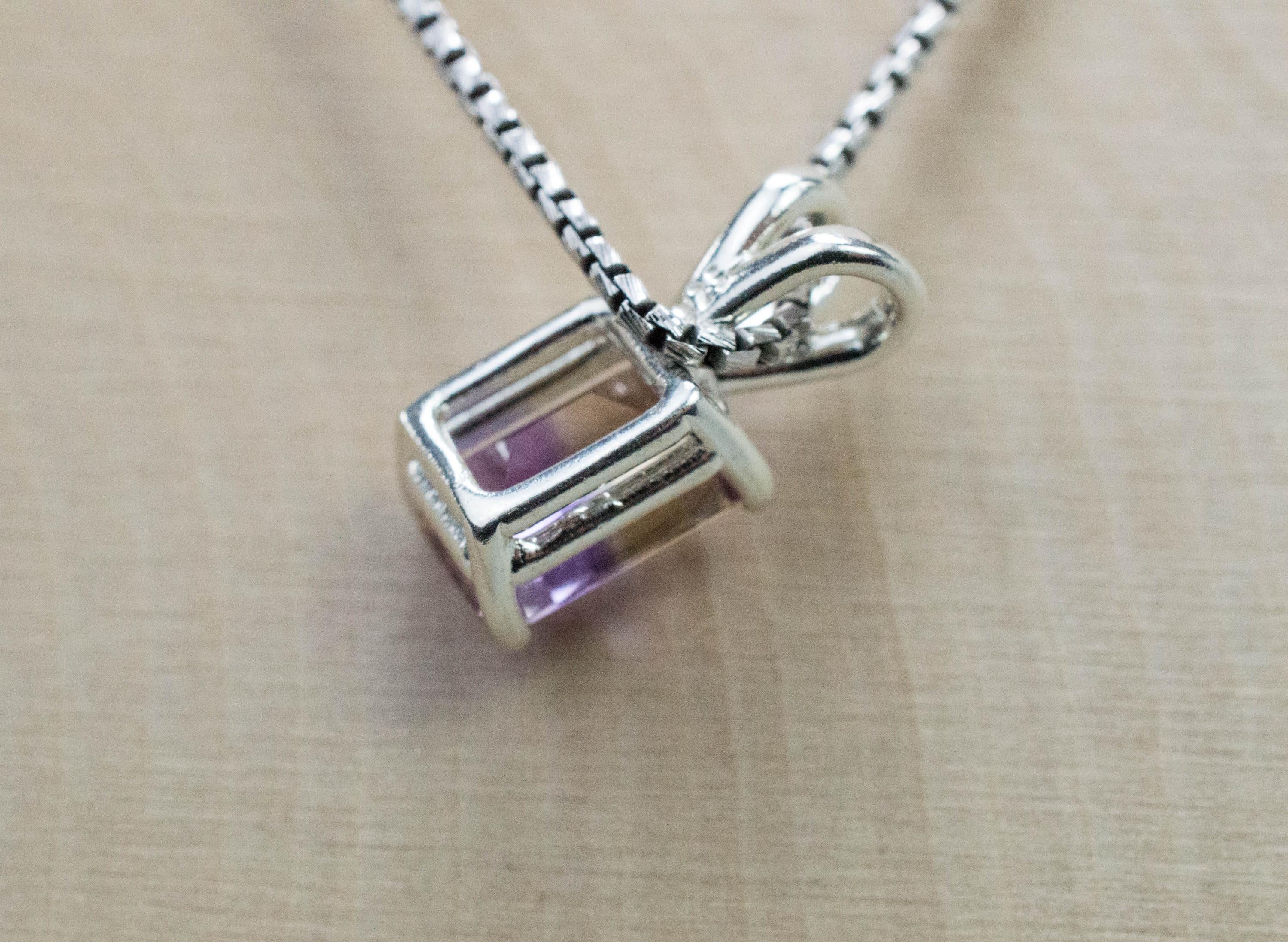 Ametrine Pendant; Natural Untreated Bolivia Ametrine; 2.130cts - Mark Oliver Gems