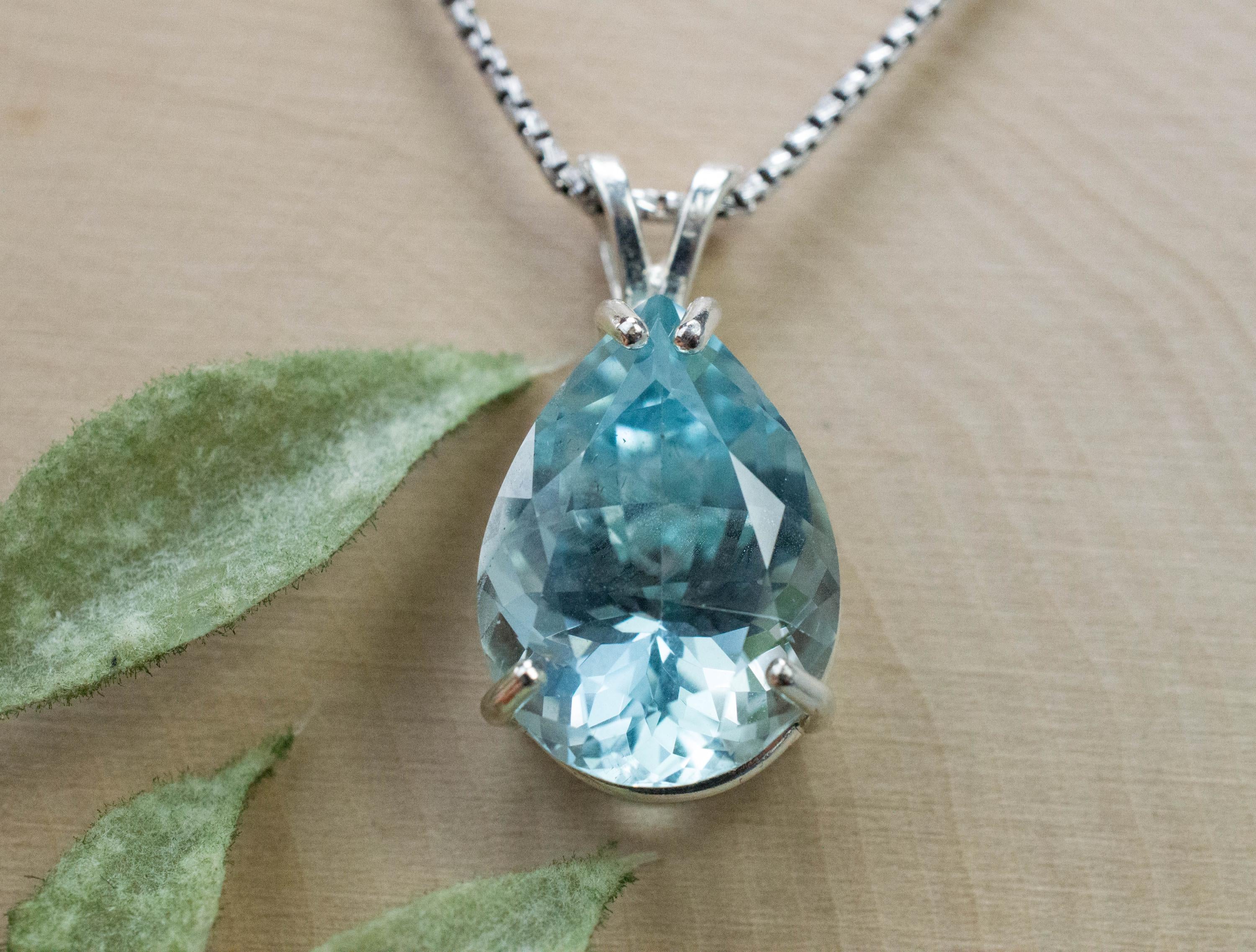 Topaz Pendant; Natural Untreated Ukraine Topaz; 14.165cts - Mark Oliver Gems