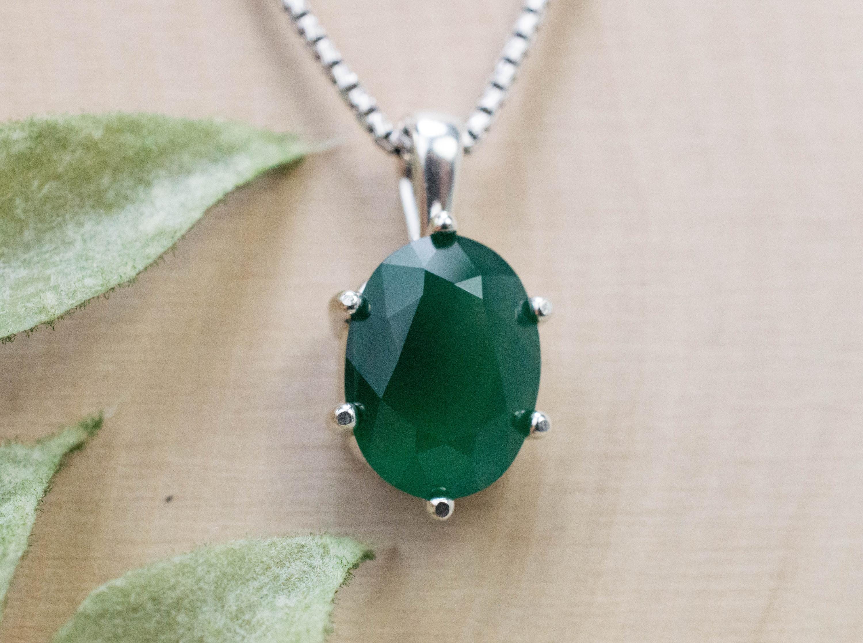 Chrome Chalcedony Pendant; Natural Untreated Zimbabwe Chalcedony; 3.215cts - Mark Oliver Gems