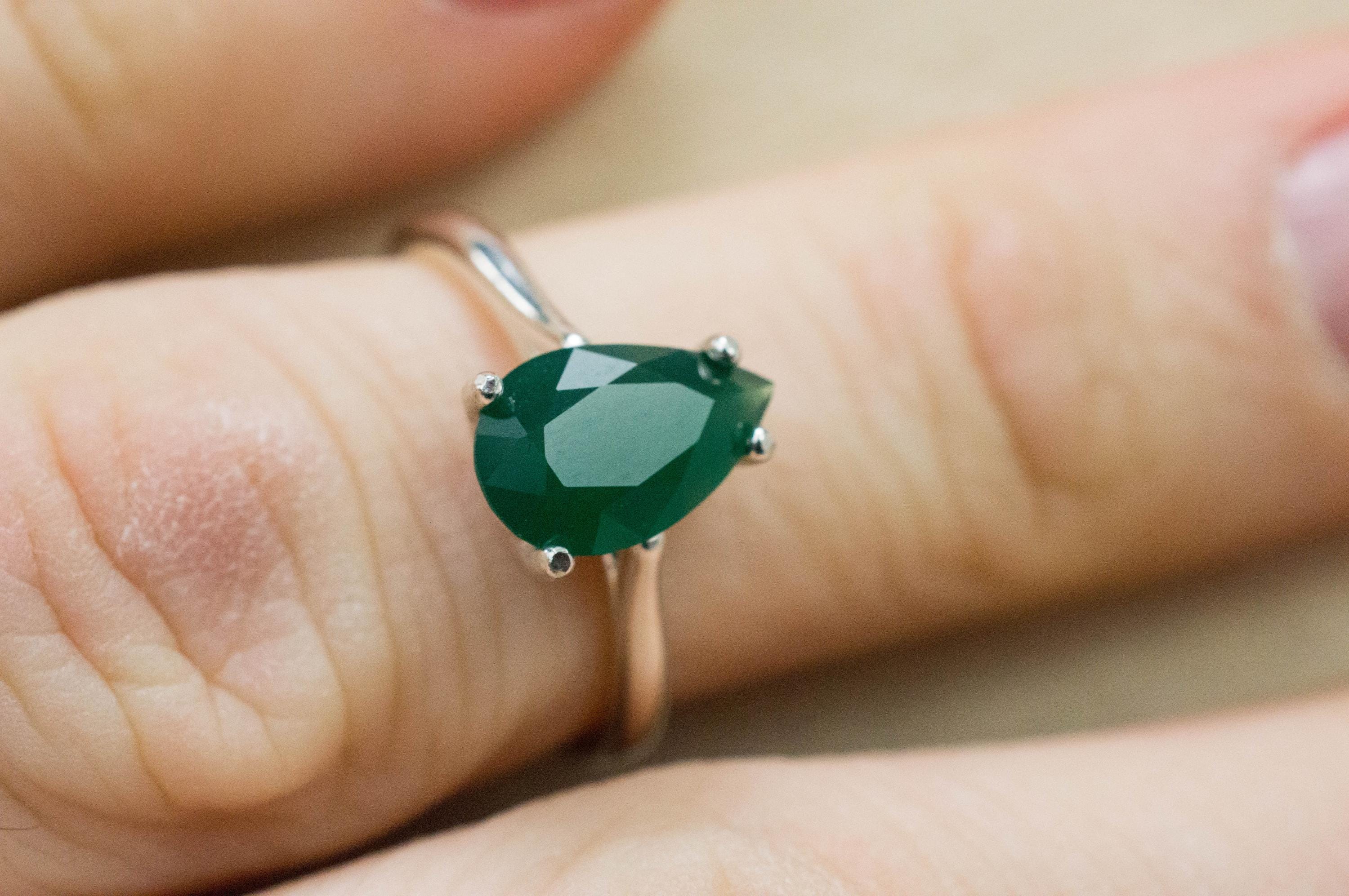 Chrome Chalcedony Ring; Natural Untreated Zimbabwe Chalcedony; 1.430cts - Mark Oliver Gems