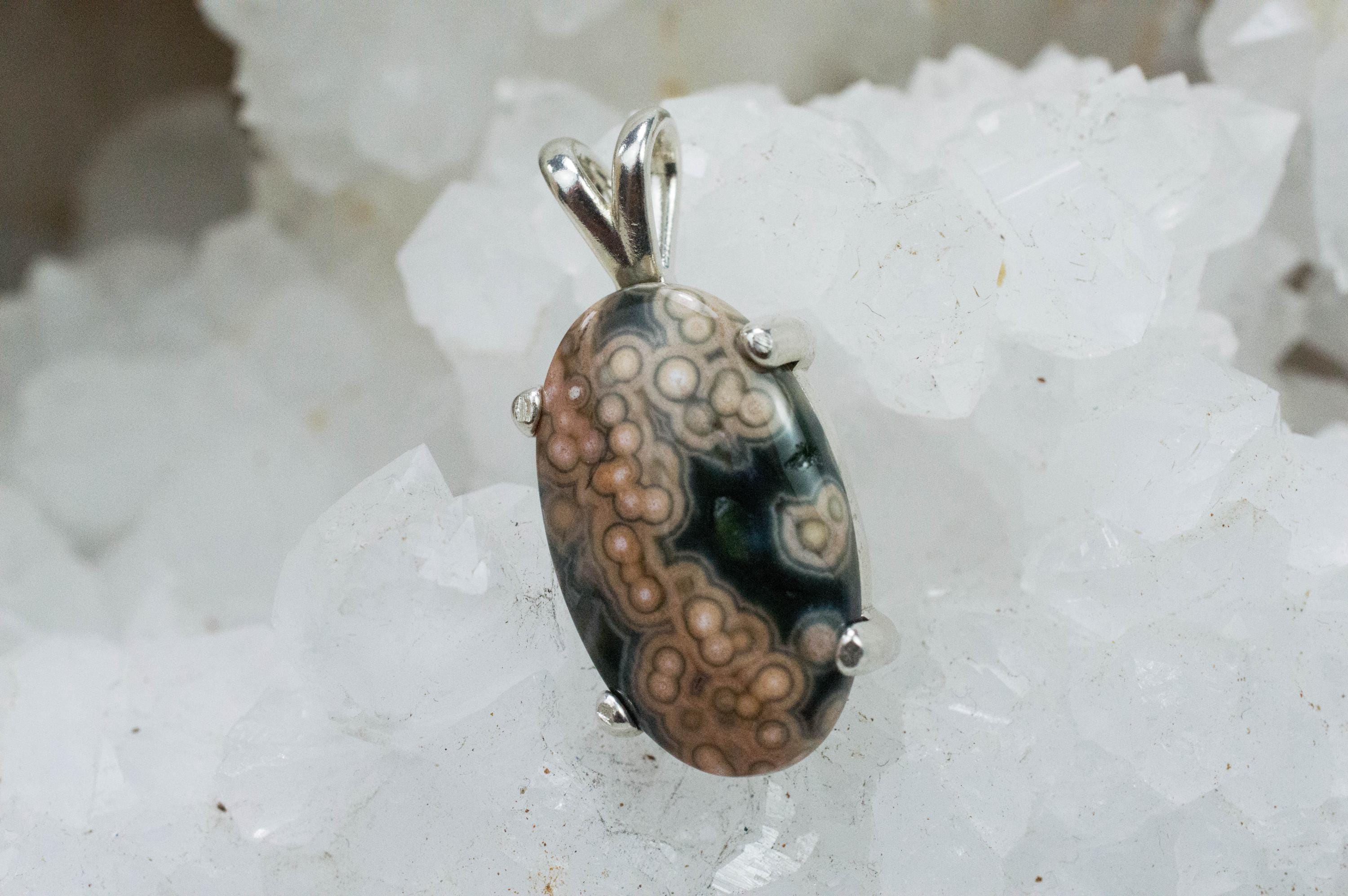 Ocean Jasper Pendant; Natural Untreated Madagascar Jasper; 9.255cts - Mark Oliver Gems