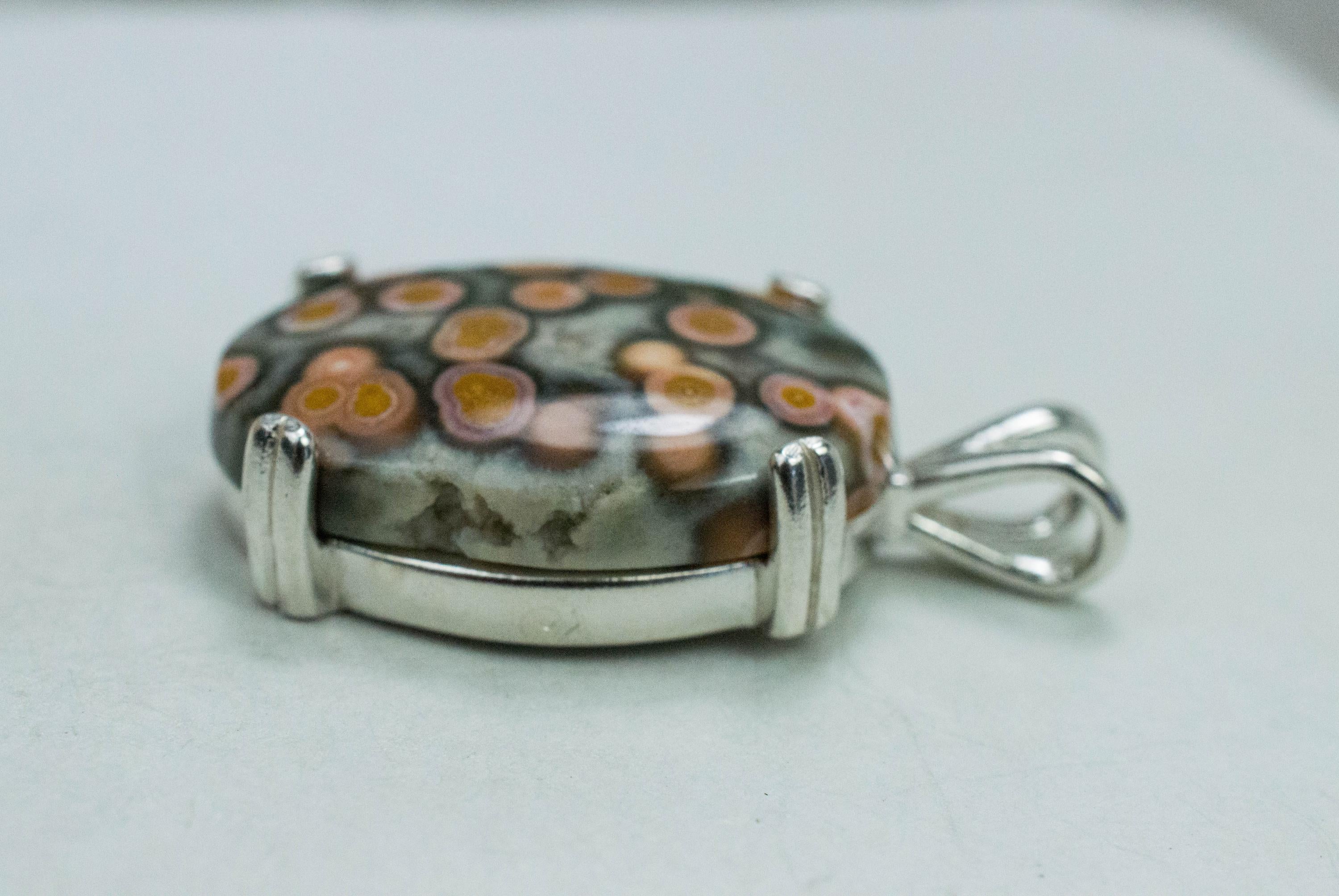 Ocean Jasper Pendant; Natural Untreated Madagascar Jasper; 13.705cts - Mark Oliver Gems
