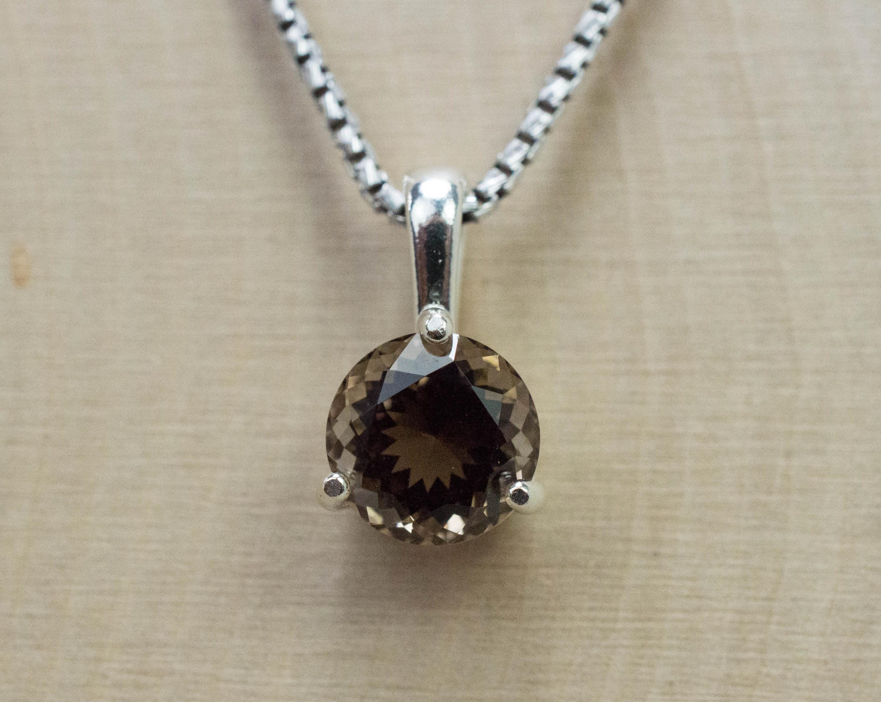 Smoky Quartz Pendant; Natural Untreated USA Smokey Quartz; 1.805cts - Mark Oliver Gems