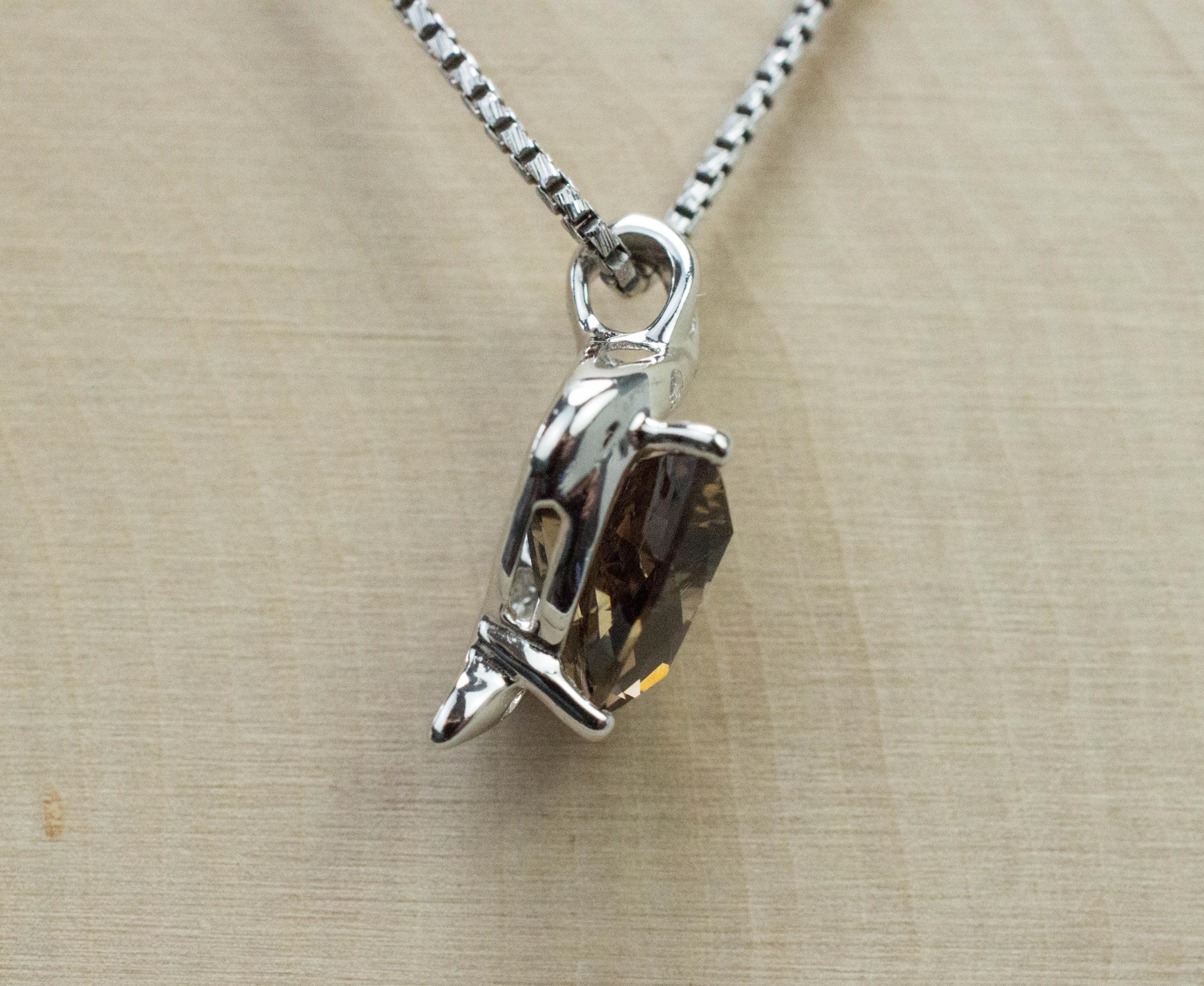 Smoky Quartz Pendant; Natural Untreated USA Smokey Quartz; 2.750cts - Mark Oliver Gems