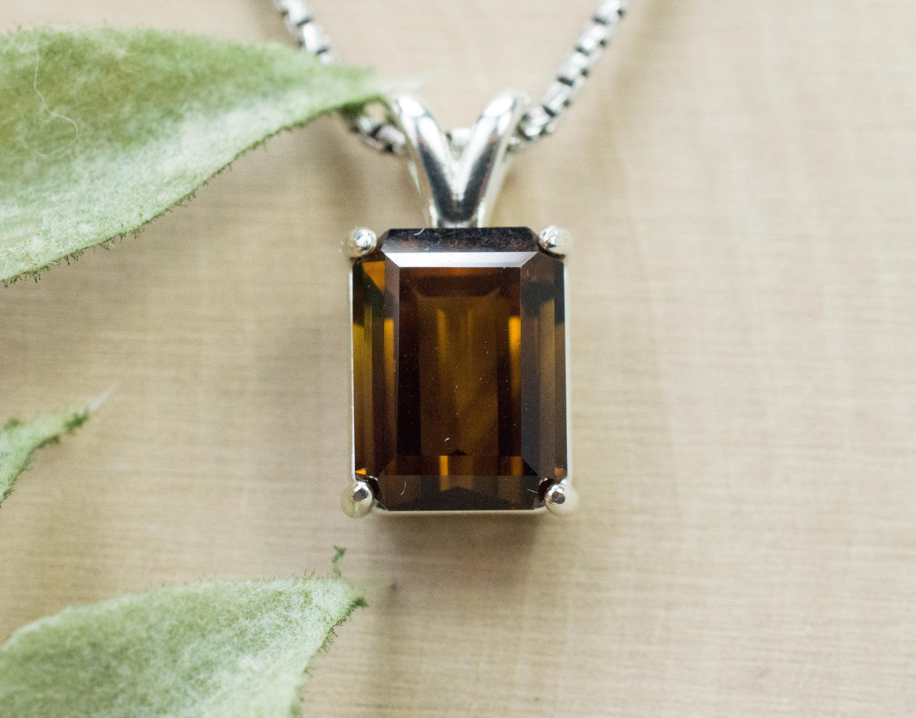 Smoky Quartz Pendant; Natural Untreated Congo Smokey Quartz; 3.855cts - Mark Oliver Gems