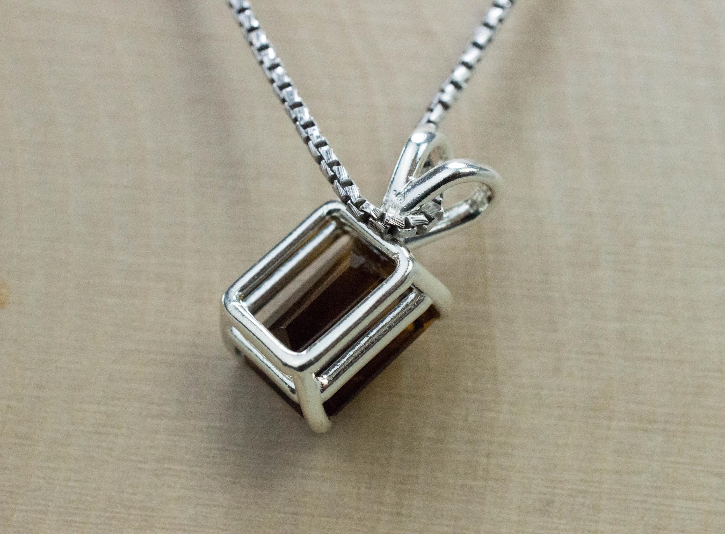 Smoky Quartz Pendant; Natural Untreated Congo Smokey Quartz; 3.855cts - Mark Oliver Gems