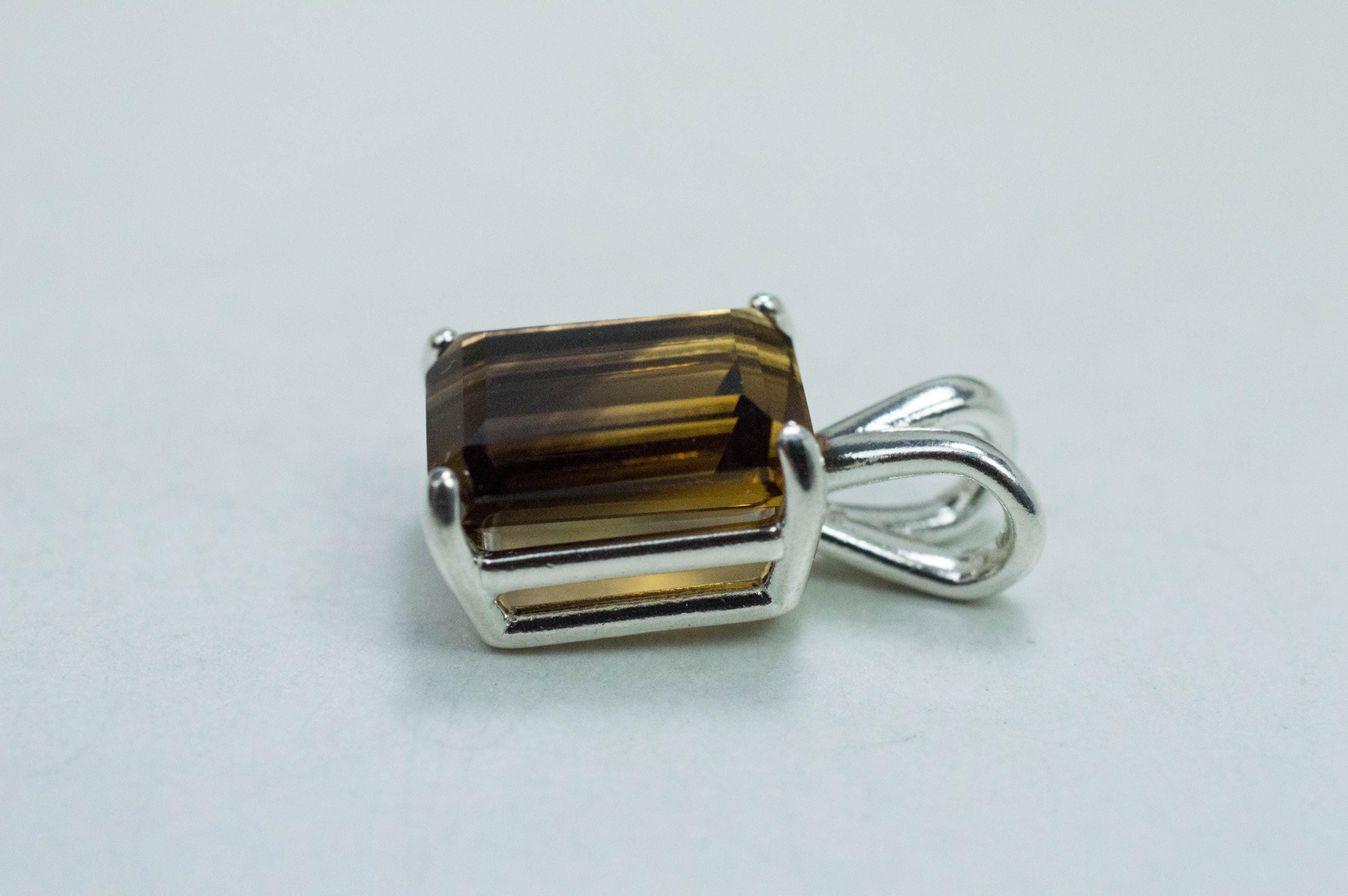 Smoky Quartz Pendant; Natural Untreated Congo Smokey Quartz; 3.855cts - Mark Oliver Gems