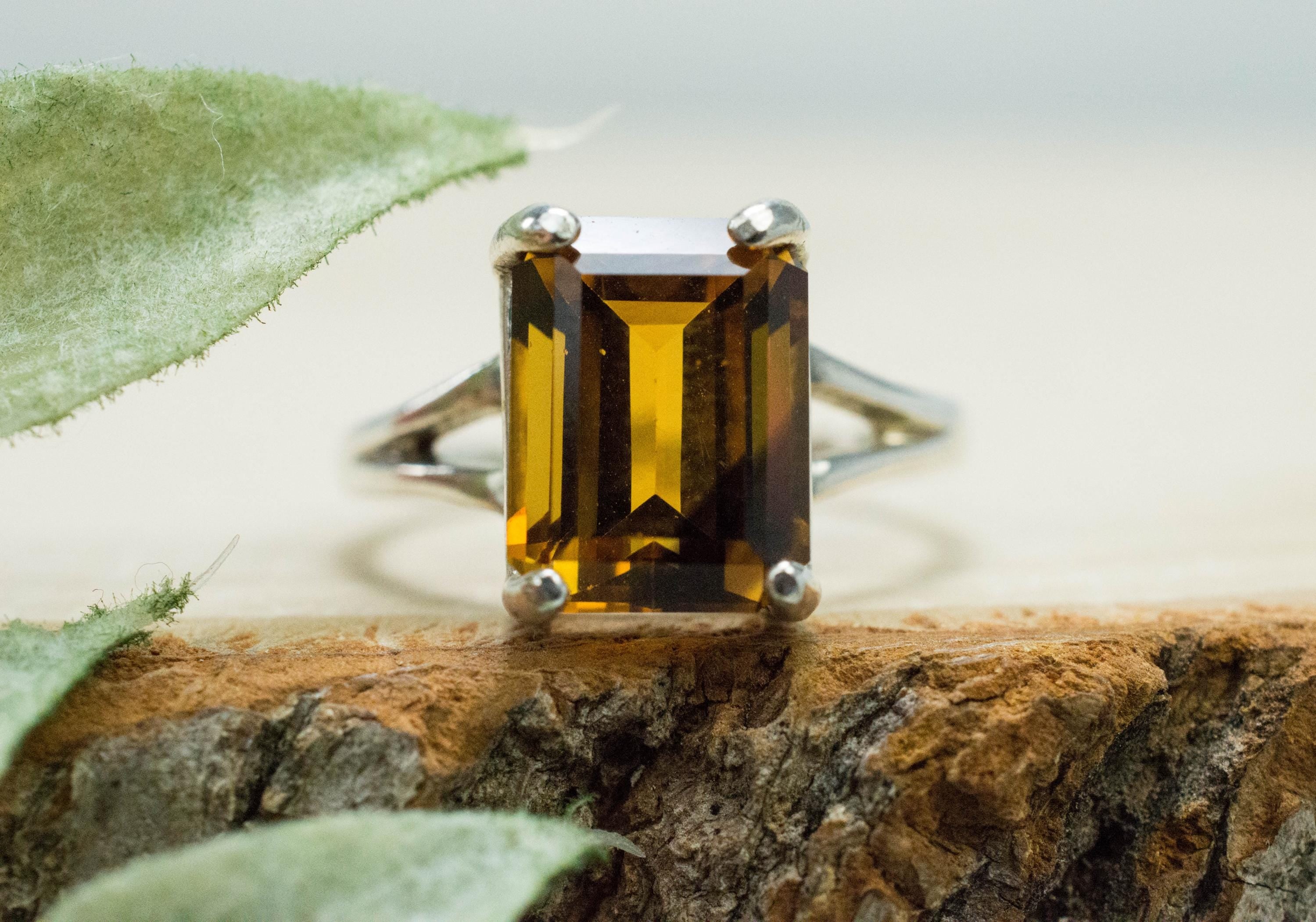 Smoky Quartz Ring, Natural Untreated Congo Smokey Quartz; 3.635cts - Mark Oliver Gems