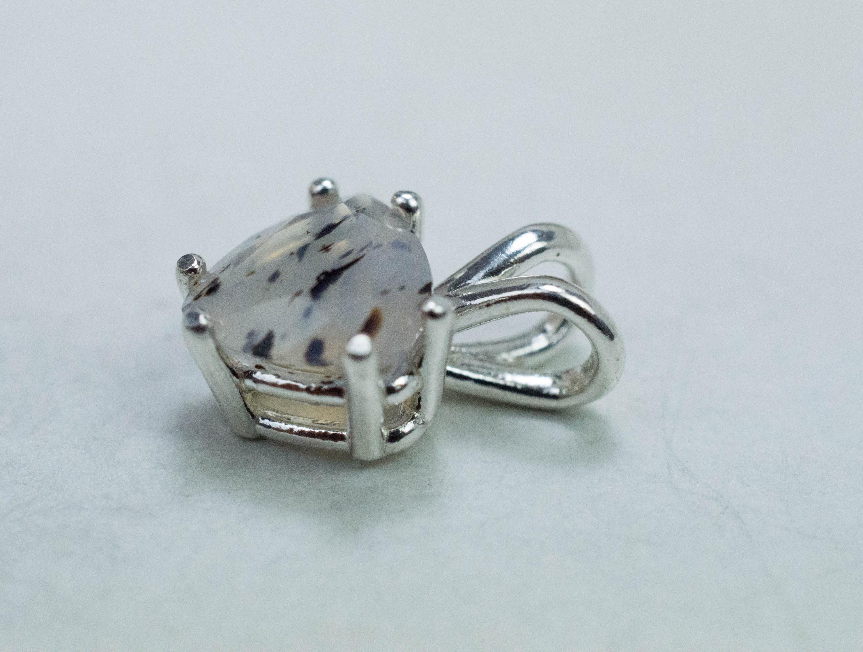 Montana Moss Agate Pendant, Natural Untreated USA Agate; 1.595cts - Mark Oliver Gems