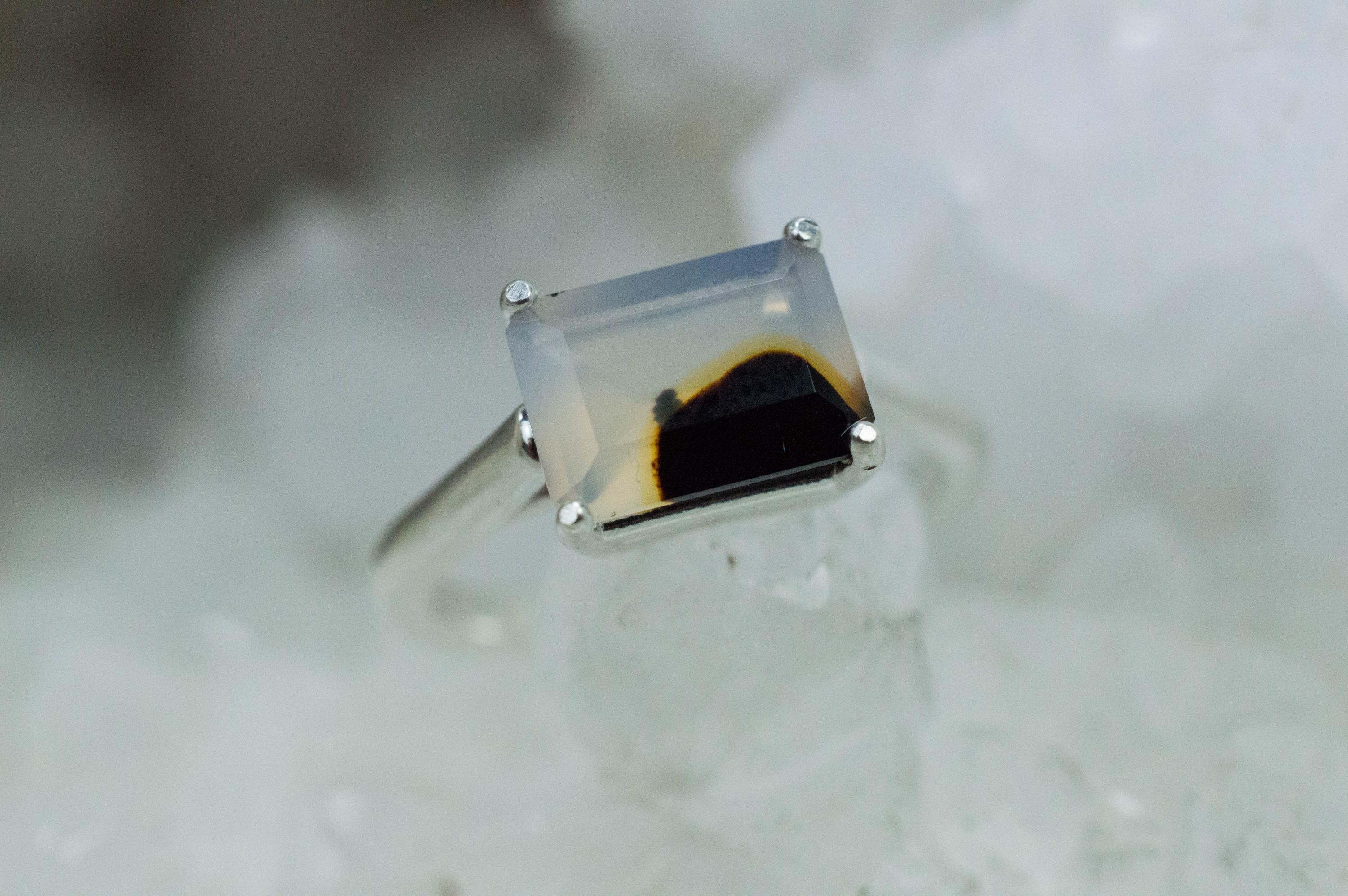 Montana Moss Agate Ring; Genuine Untreated USA Agate; 1.825cts - Mark Oliver Gems