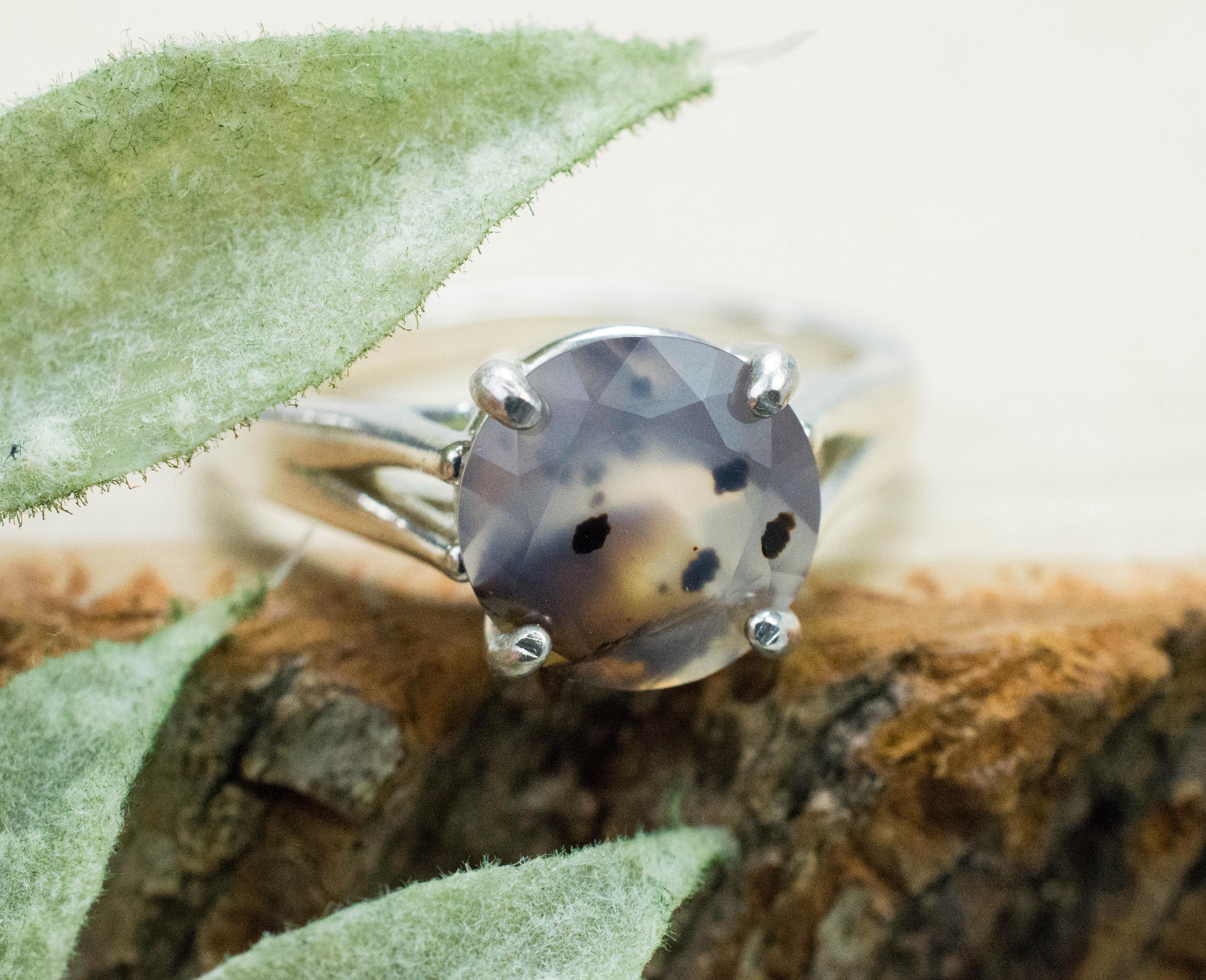 Montana Moss Agate Ring; Genuine Untreated USA Agate; 2.290cts - Mark Oliver Gems