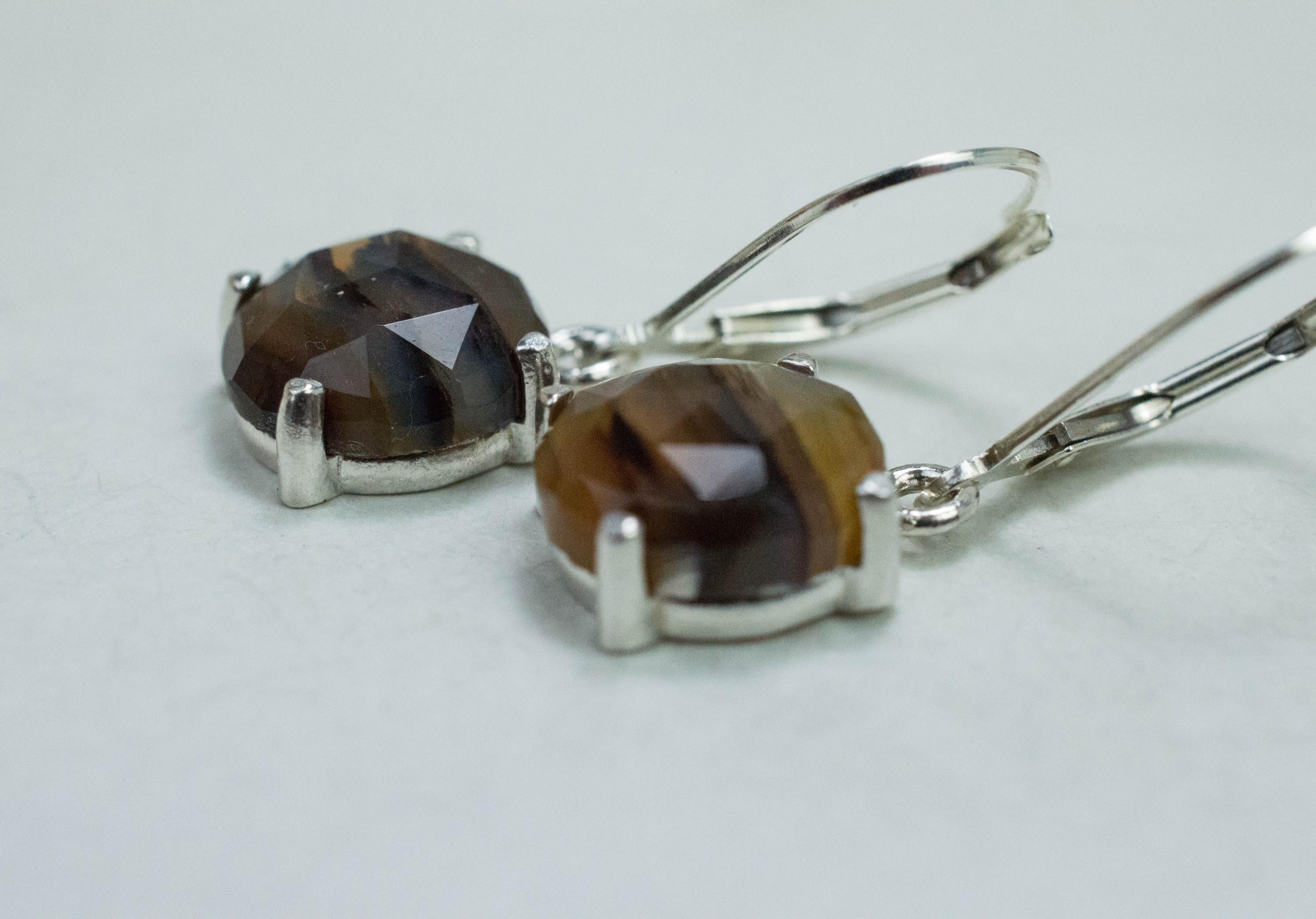 Montana Moss Agate Earrings, Natural Untreated USA Agate; 6.230cts - Mark Oliver Gems