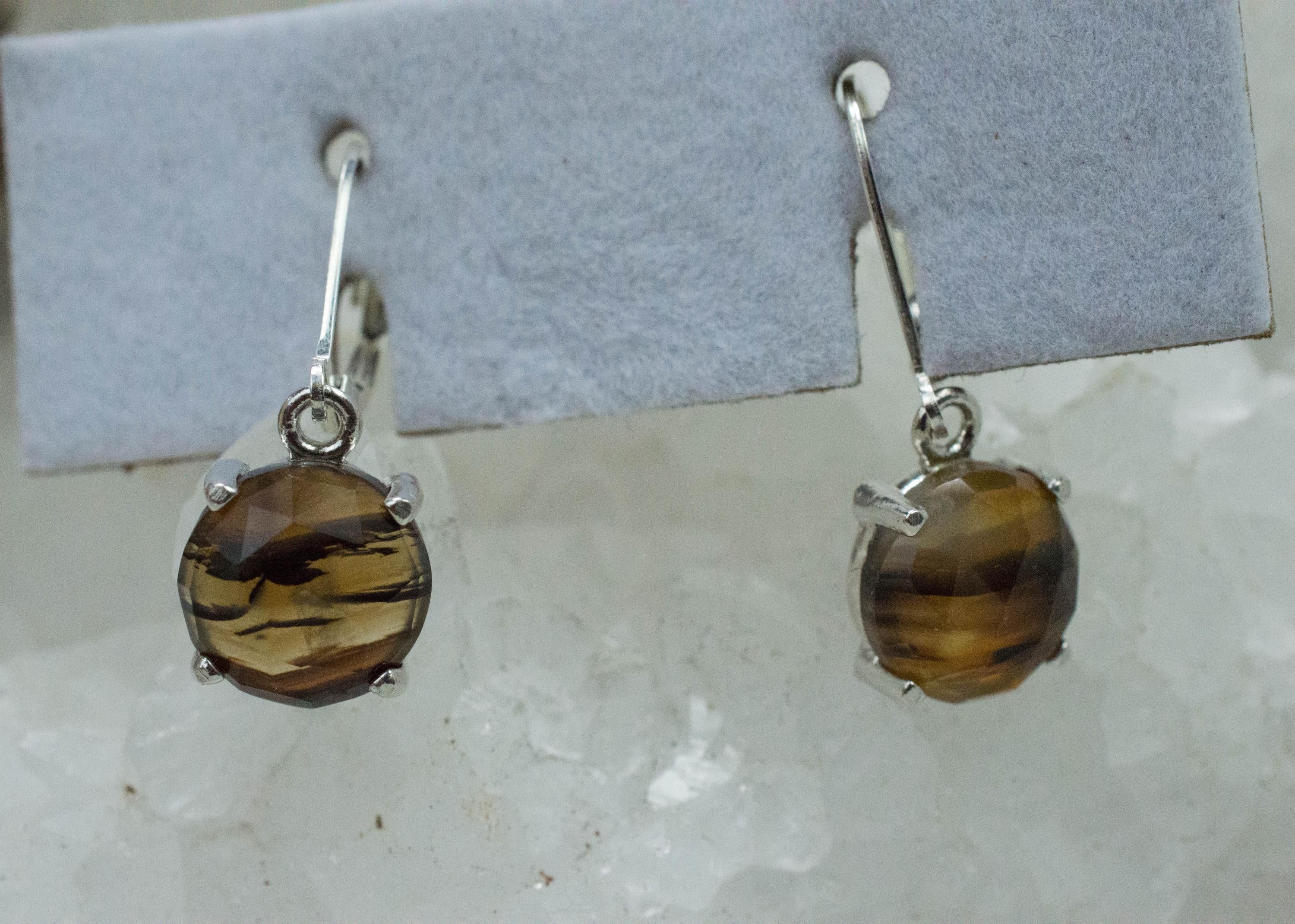 Montana Moss Agate Earrings, Natural Untreated USA Agate; 6.230cts - Mark Oliver Gems
