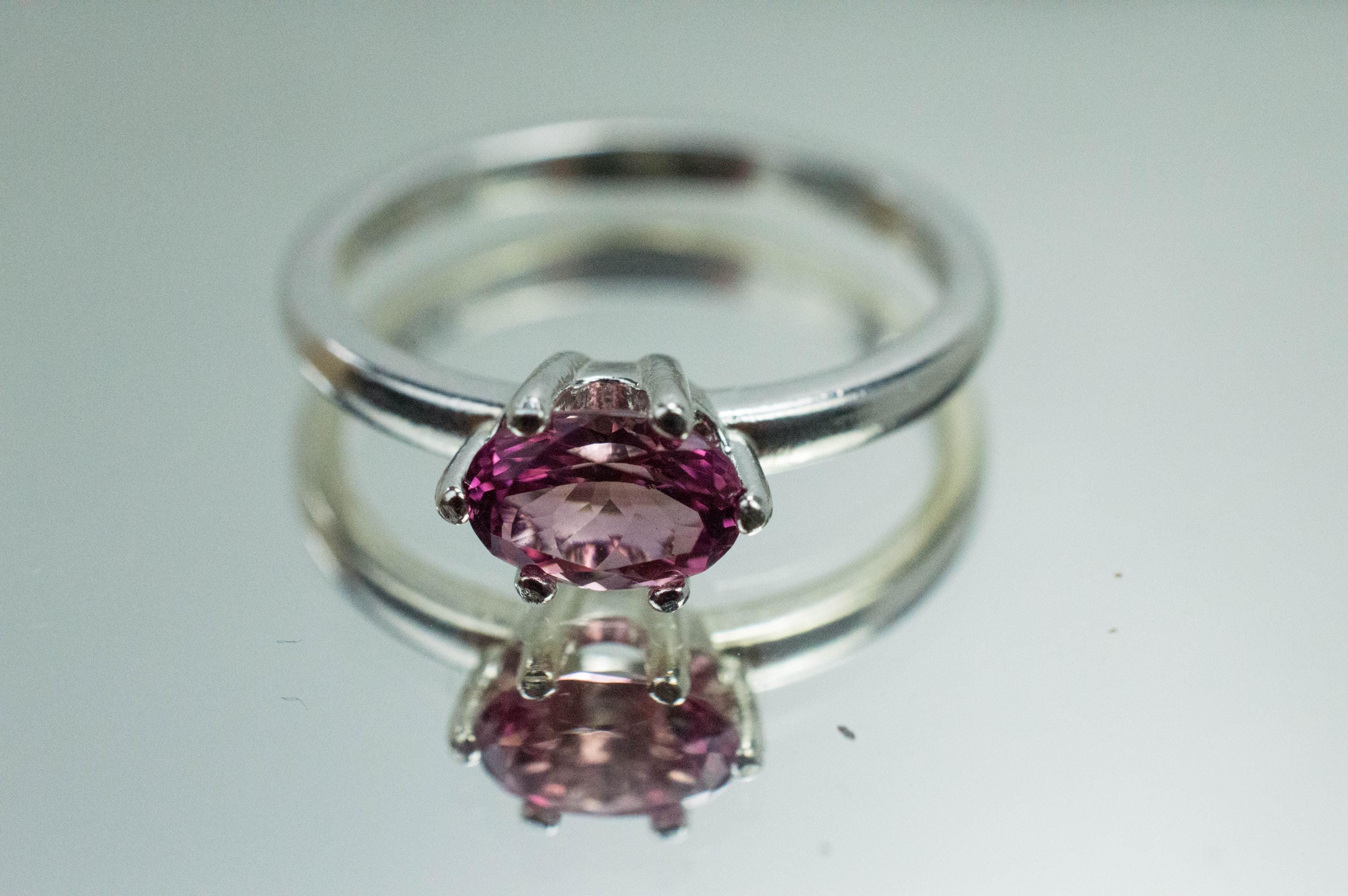Pink Tourmaline Ring, Natural Untreated San Diego Tourmaline; 0.875cts - Mark Oliver Gems