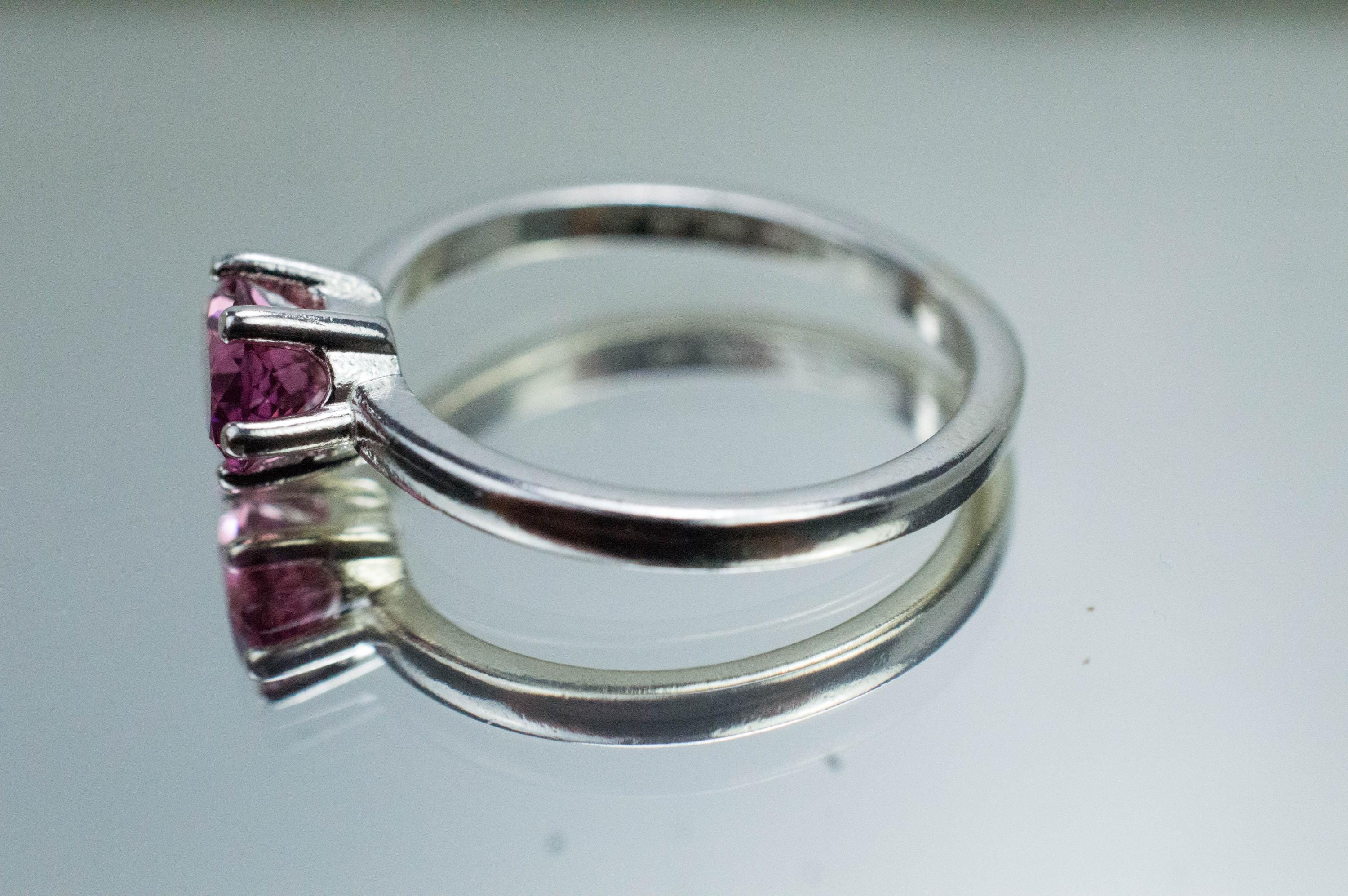 Pink Tourmaline Ring, Natural Untreated San Diego Tourmaline; 0.875cts - Mark Oliver Gems