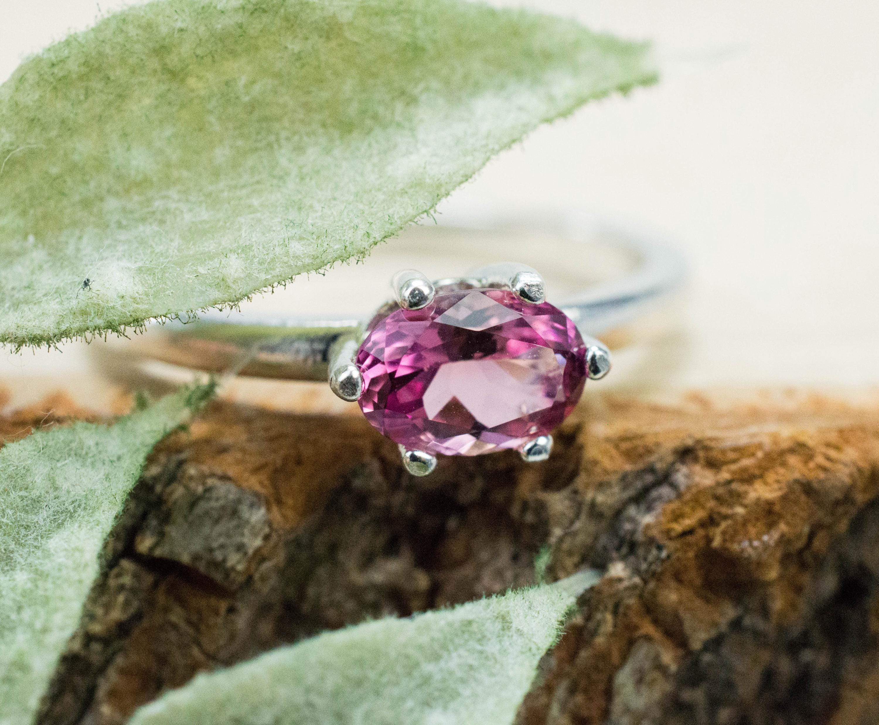 Pink Tourmaline Ring, Natural Untreated San Diego Tourmaline; 0.875cts - Mark Oliver Gems