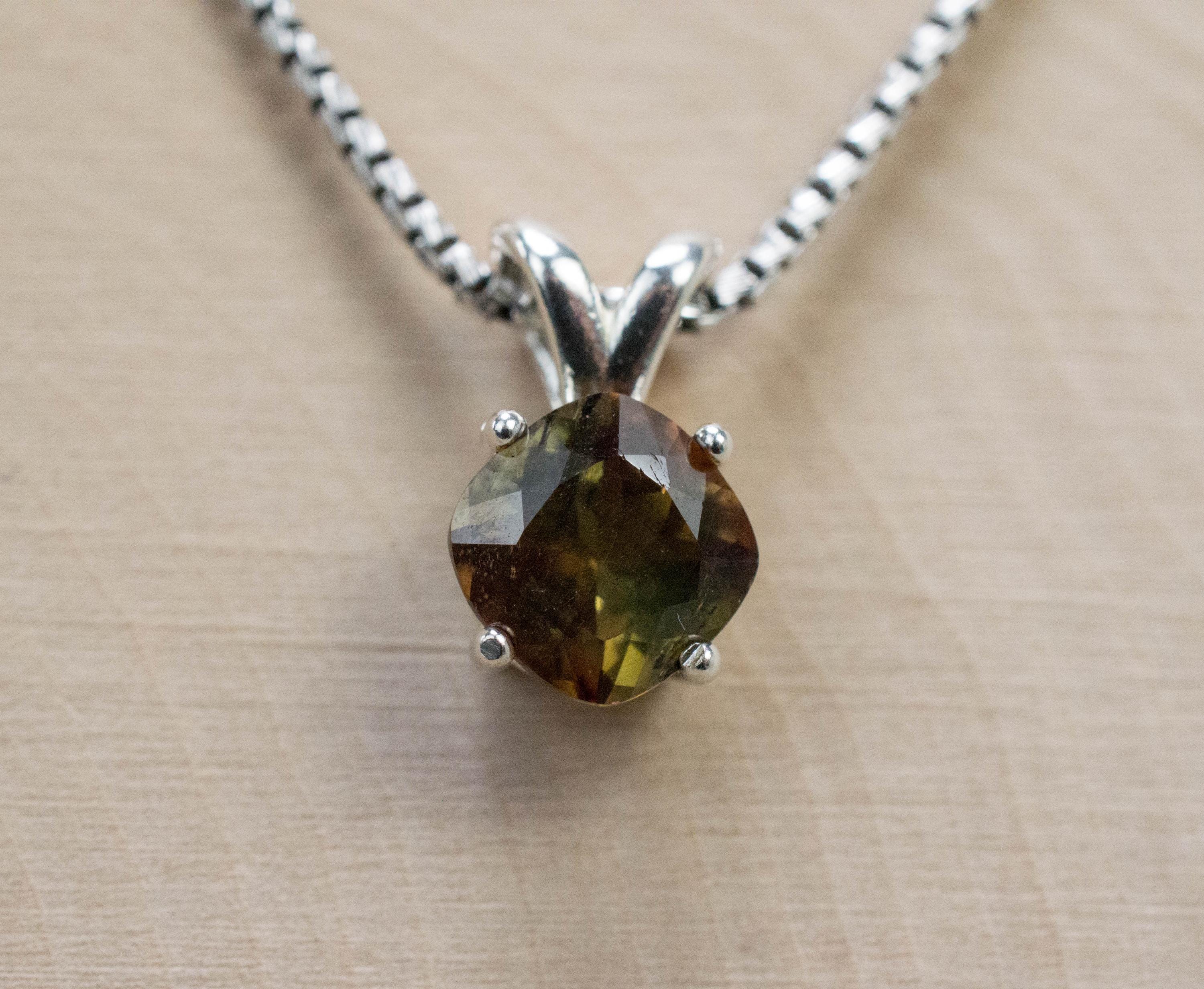 Andalusite Pendant, Natural Untreated Brazil Andalusite; 1.460cts - Mark Oliver Gems