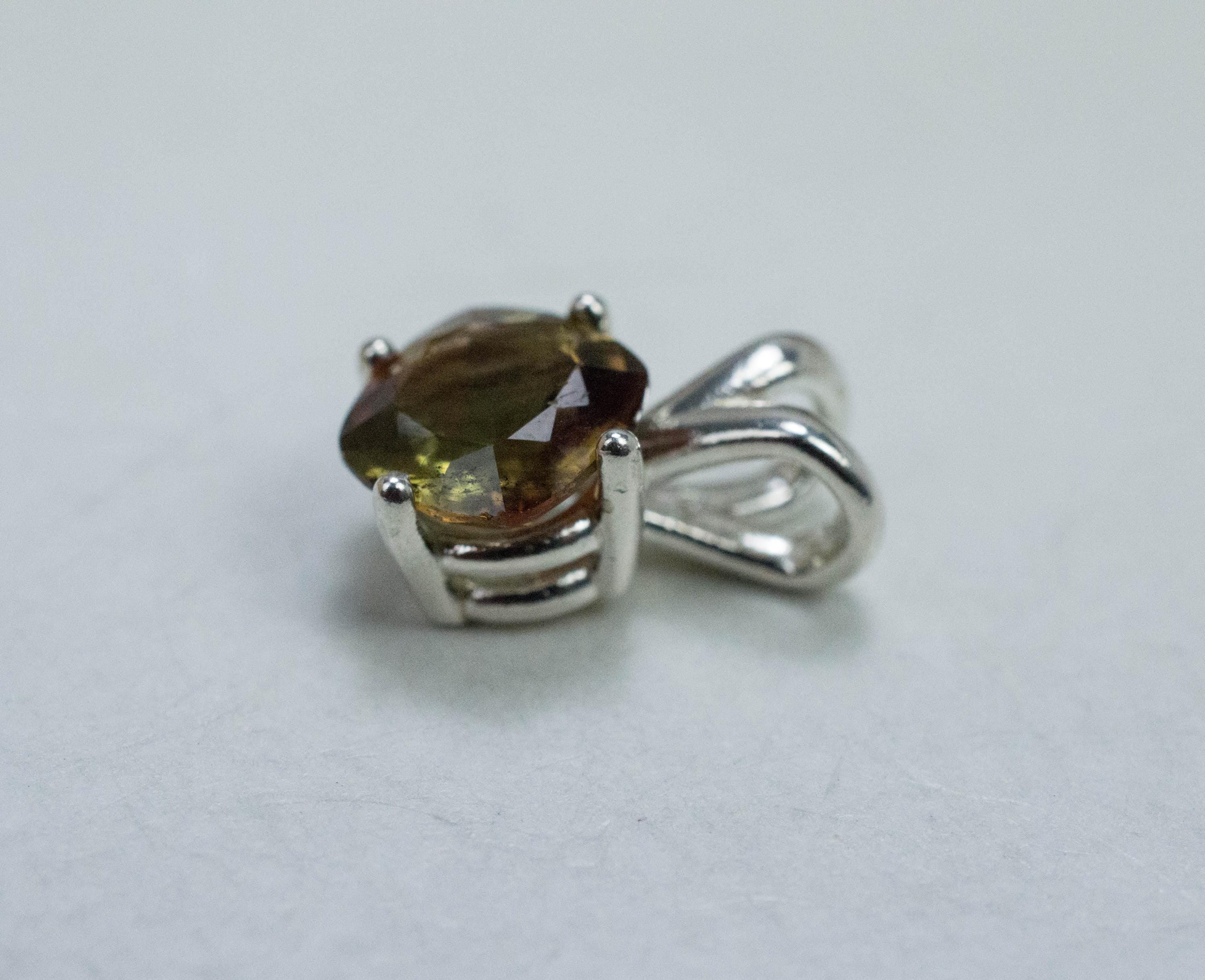 Andalusite Pendant, Natural Untreated Brazil Andalusite; 1.460cts - Mark Oliver Gems