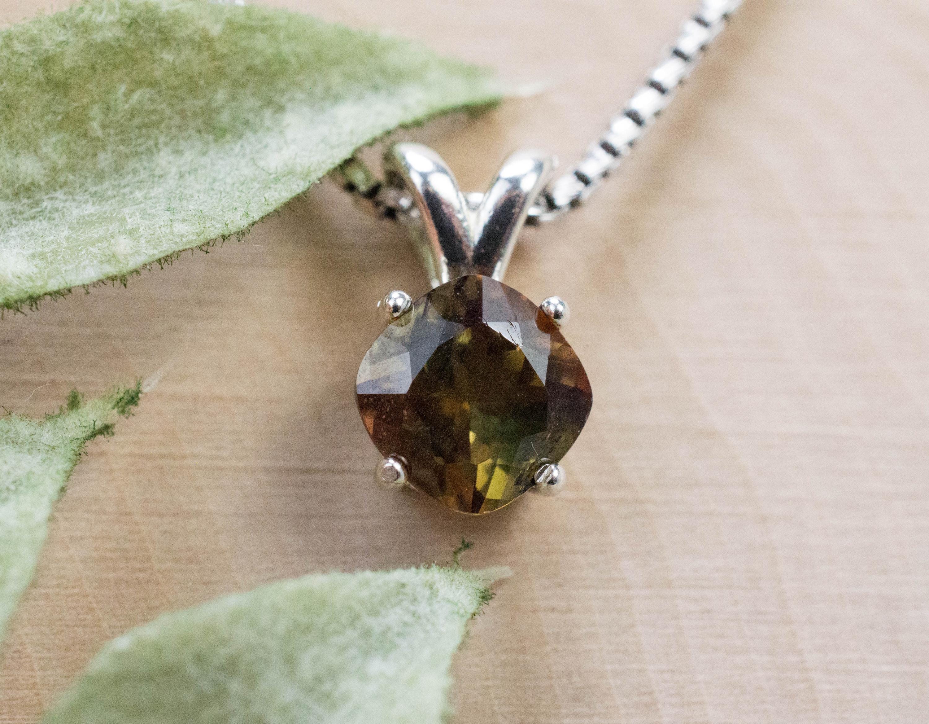 Andalusite Pendant, Natural Untreated Brazil Andalusite; 1.460cts - Mark Oliver Gems