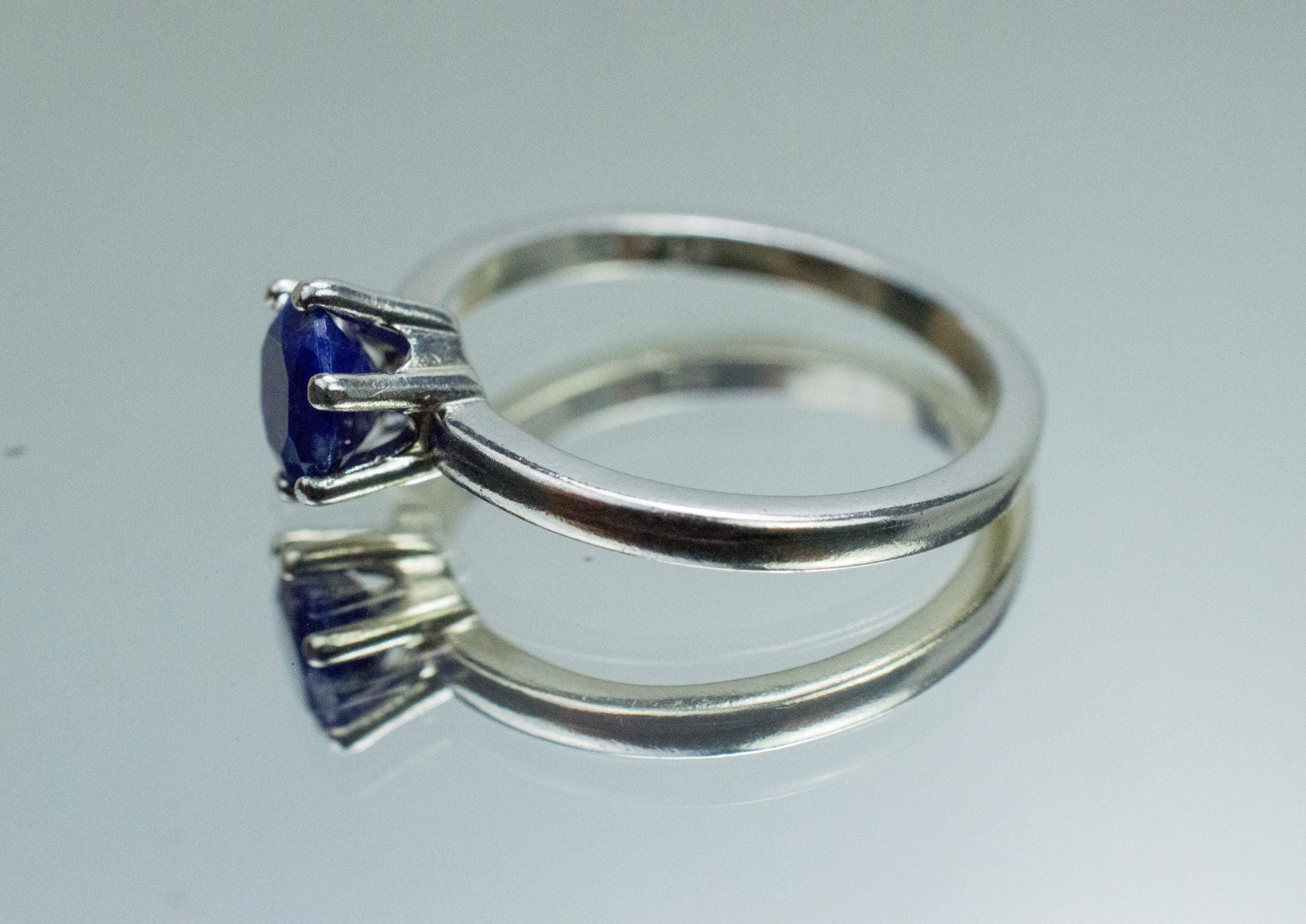 Lapis Lazuli Ring; Genuine Untreated Afghani Lapis; 0.790cts - Mark Oliver Gems