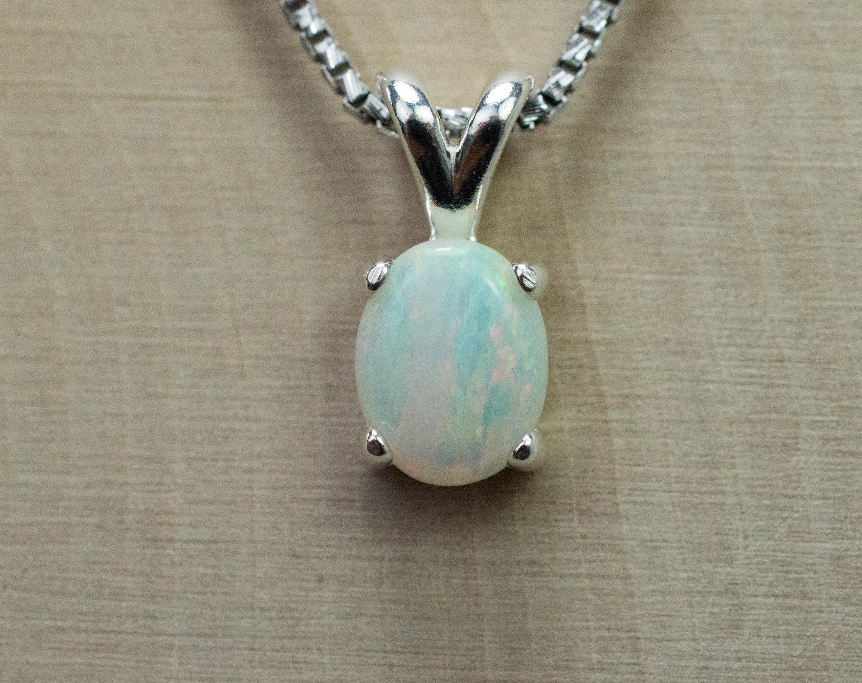 Opal Pendant, Natural Untreated Australia Opal; 1.070cts - Mark Oliver Gems