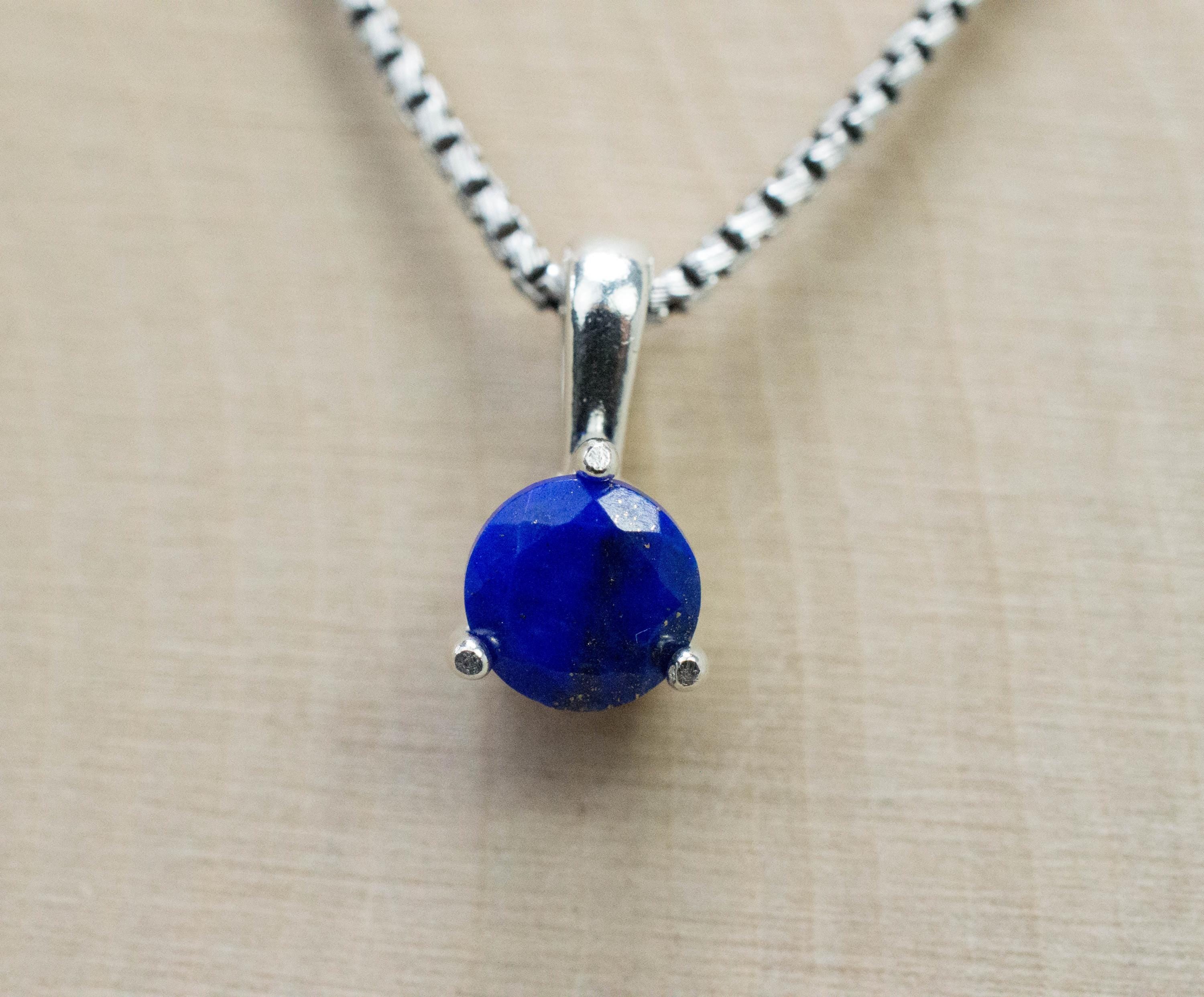Lapis Lazuli Pendant; Natural Untreated Afghanistan Lapis; 0.910cts - Mark Oliver Gems