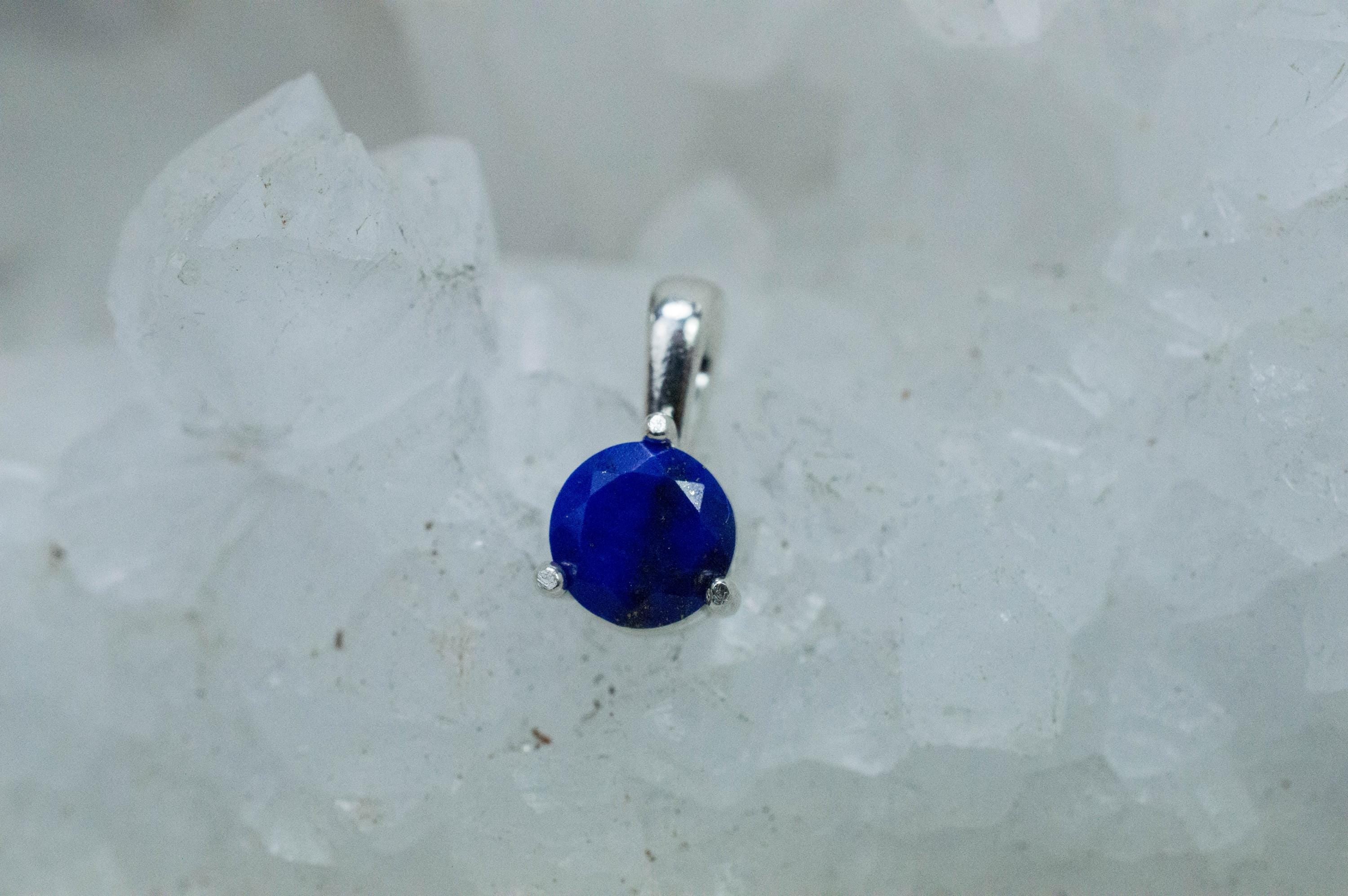 Lapis Lazuli Pendant; Natural Untreated Afghanistan Lapis; 0.910cts - Mark Oliver Gems