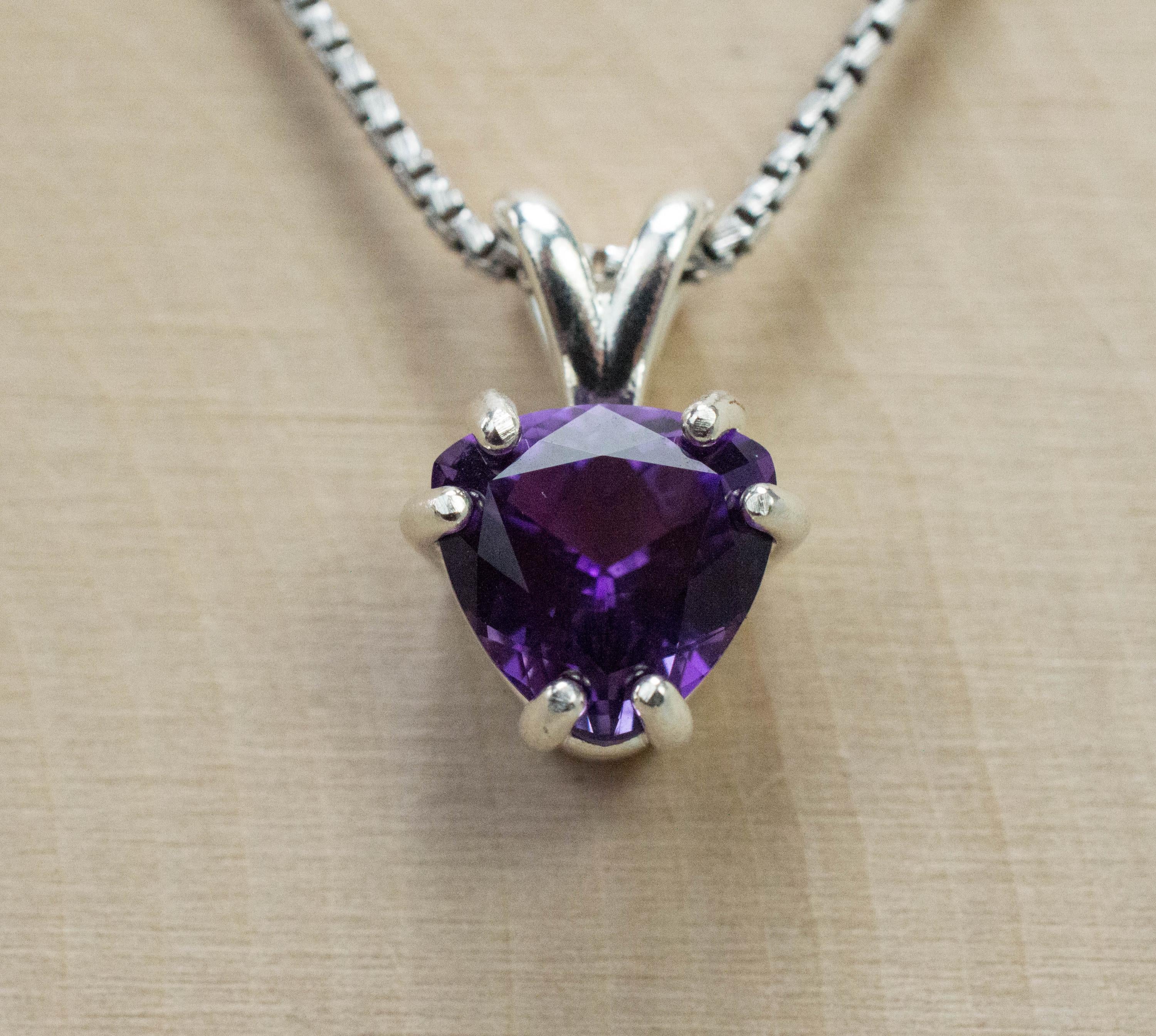 Amethyst Pendant, Natural Untreated Uruguay Amethyst; 2.285cts - Mark Oliver Gems